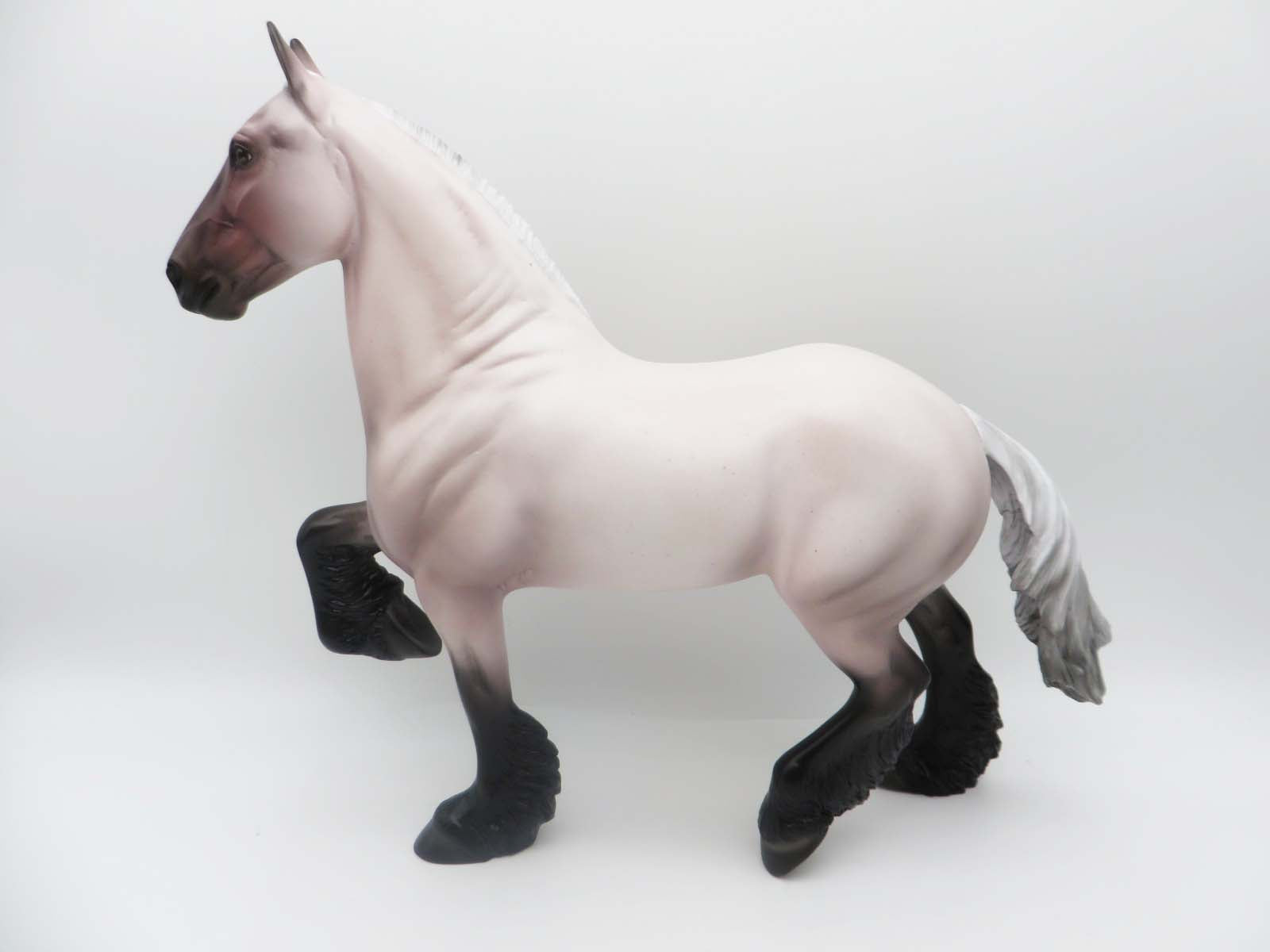 Fitz - OOAK - Red Roan Trotting Drafter By Ellen Robbins- P&C 23