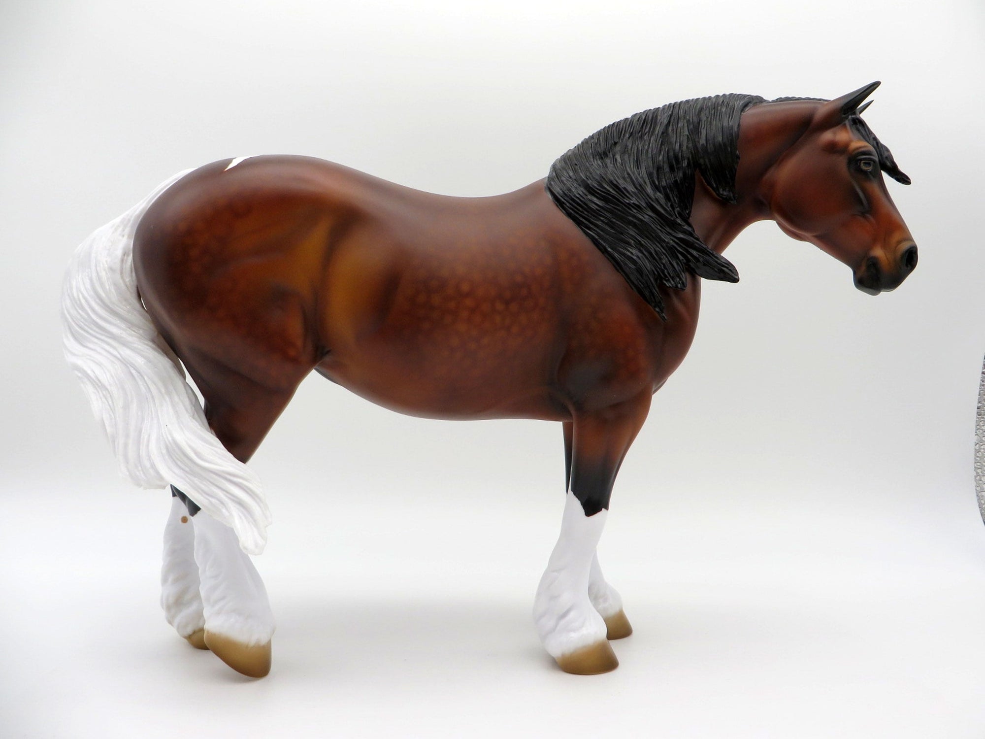 Fleur-OOAK Dapple Bay Paint Heavy Draft Mare SHCF 2021