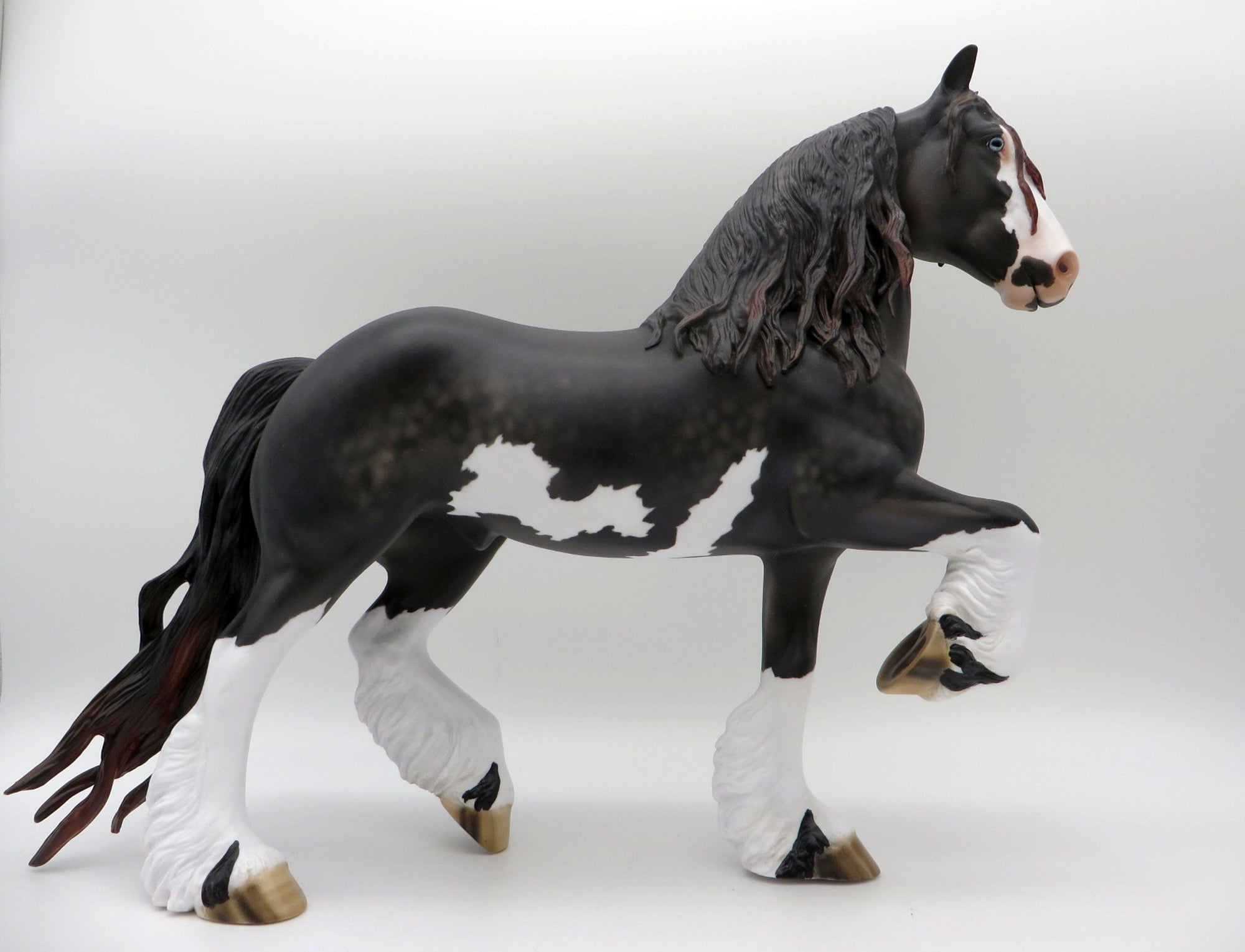Foxglove-OOAK Sunburnt Black Trotting Drafter Pained By SHCF 21