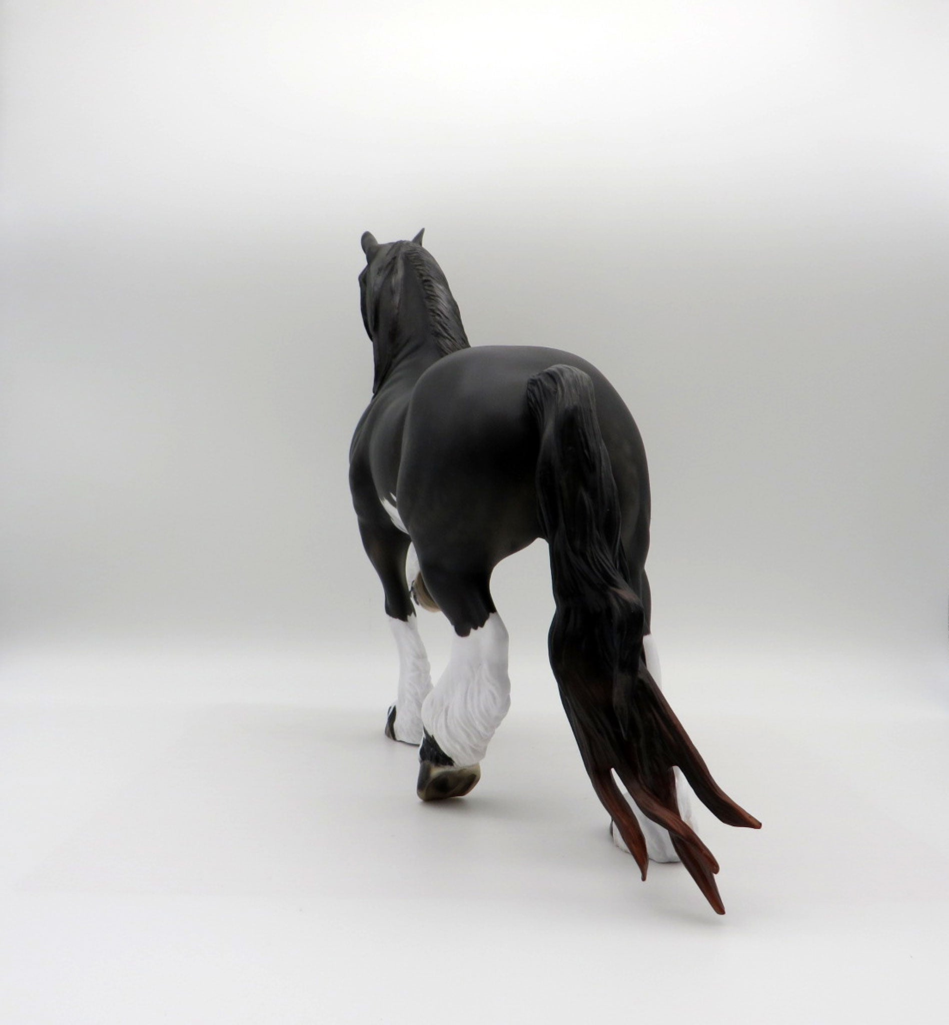 Foxglove-OOAK Sunburnt Black Trotting Drafter Pained By SHCF 21