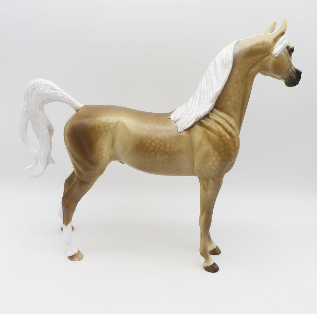 FUNKY LOW DOWN - PALOMINO ARAB STALLION - OOAK - CUSTOM - PAINTED BY SHERYL LEISURE - BEST OFFER 10/14/2022
