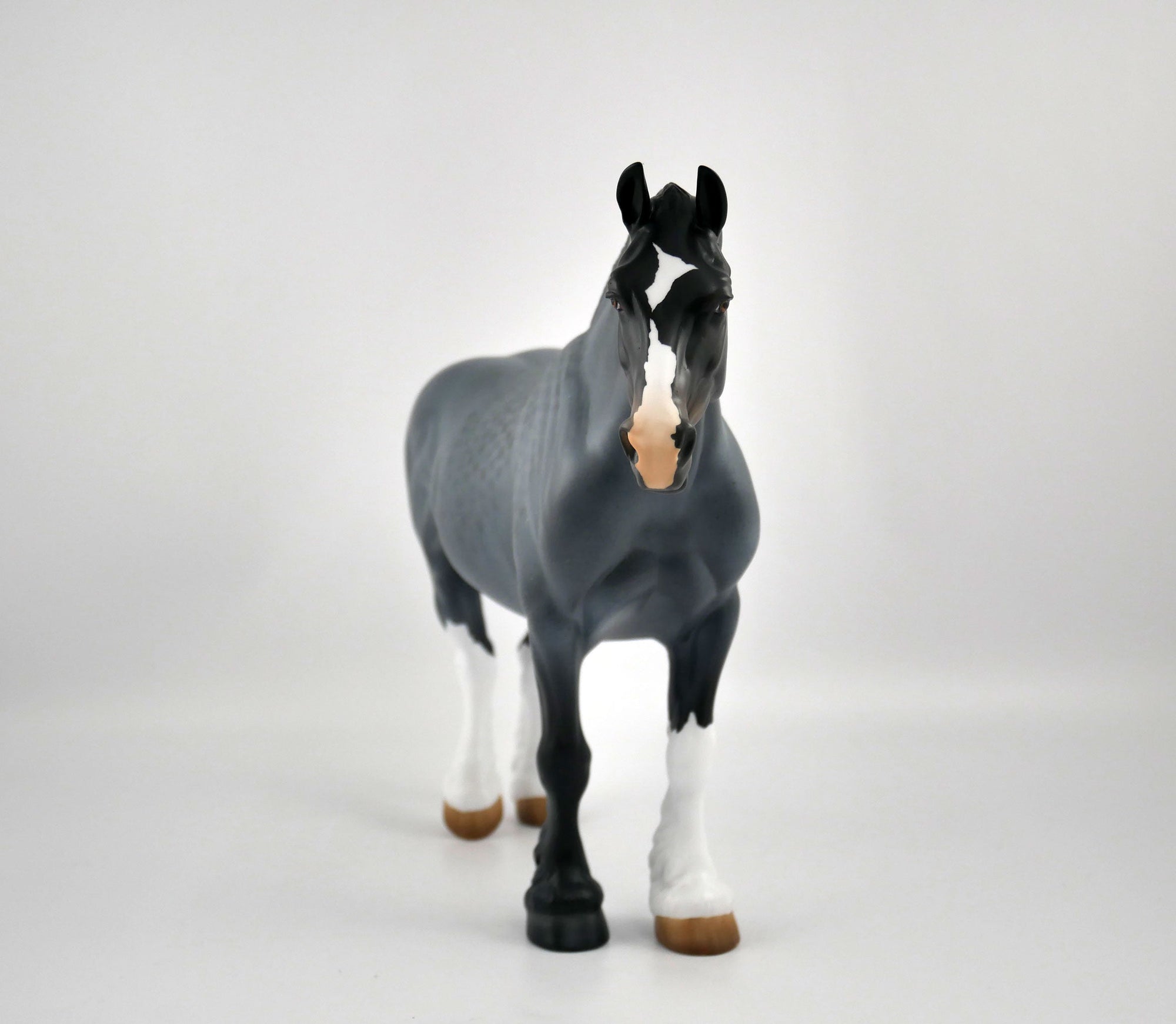 Greystone-OOAK Reversed Dapple Grey Heavy Draft Mare MM 2020