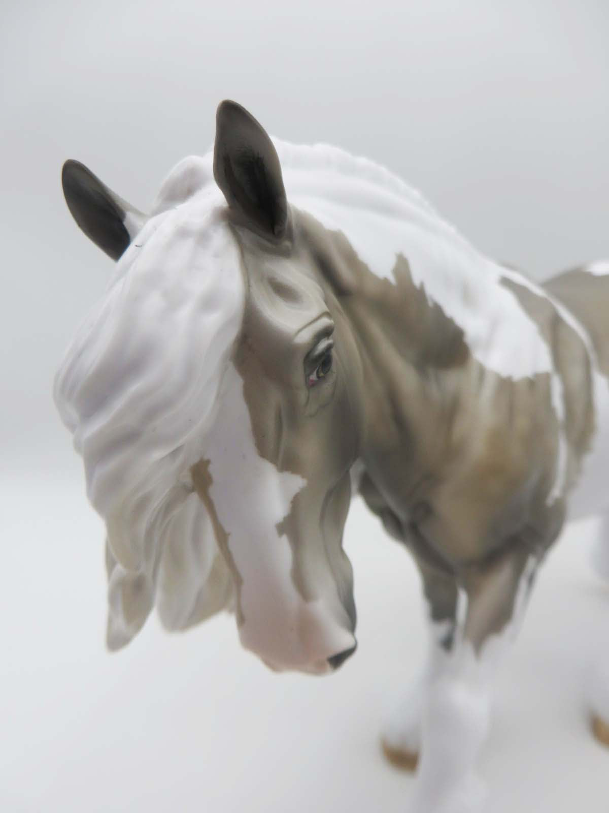 Galaxian - OOAK - Dappled Grey Tobiano Irish Draft Horse By Dawn Quick - Best Offer 5/1/23