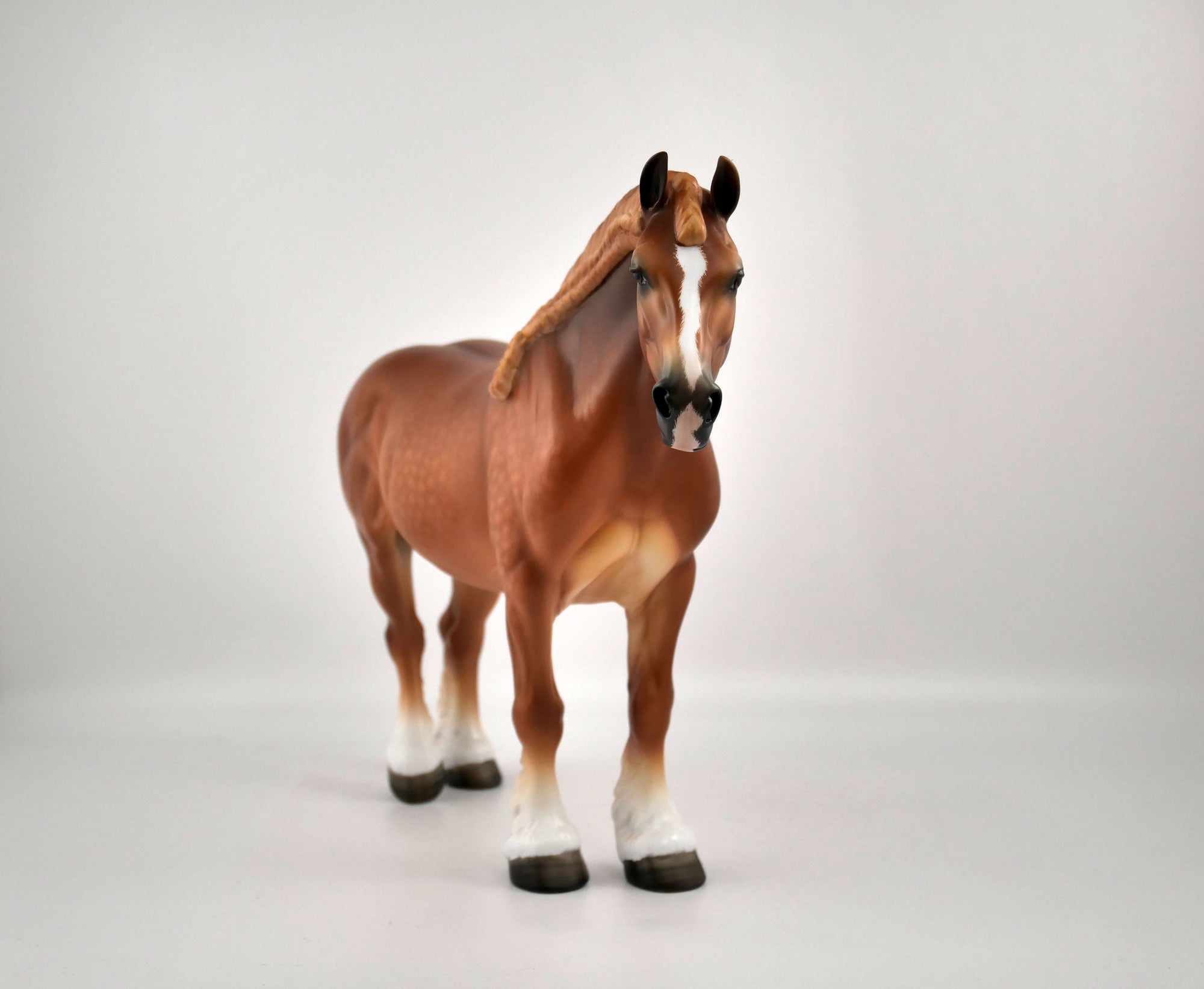 Garland-OOAK Dapple Chestnut Heavy Draft Mare By Sheryl Leisure 2/15/20