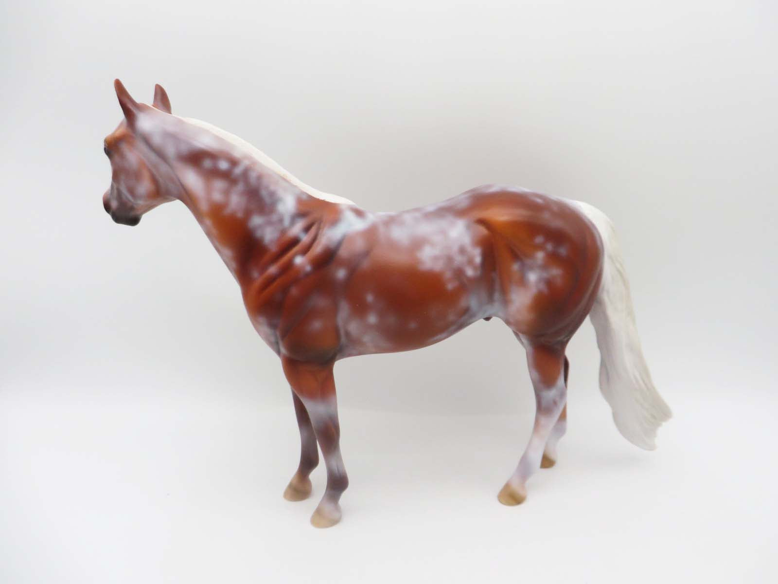 General Treat - OOAK - Flaxen Chestnut Sabino Ideal Stock Horse By Dawn Quick - SHCF23