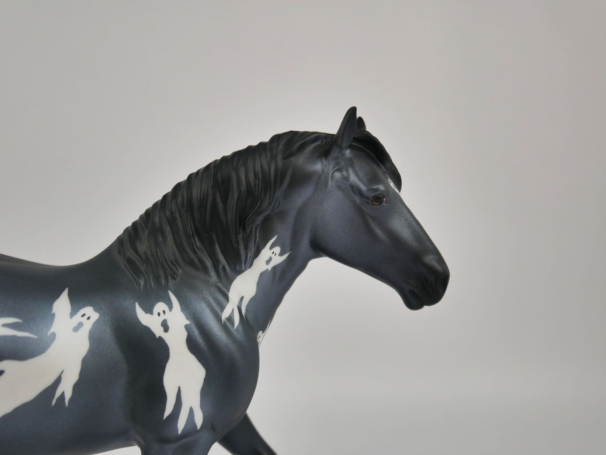 Grinning Ghost-OOAK Deco Pebbles Drafter by Julie Keim MM 2020