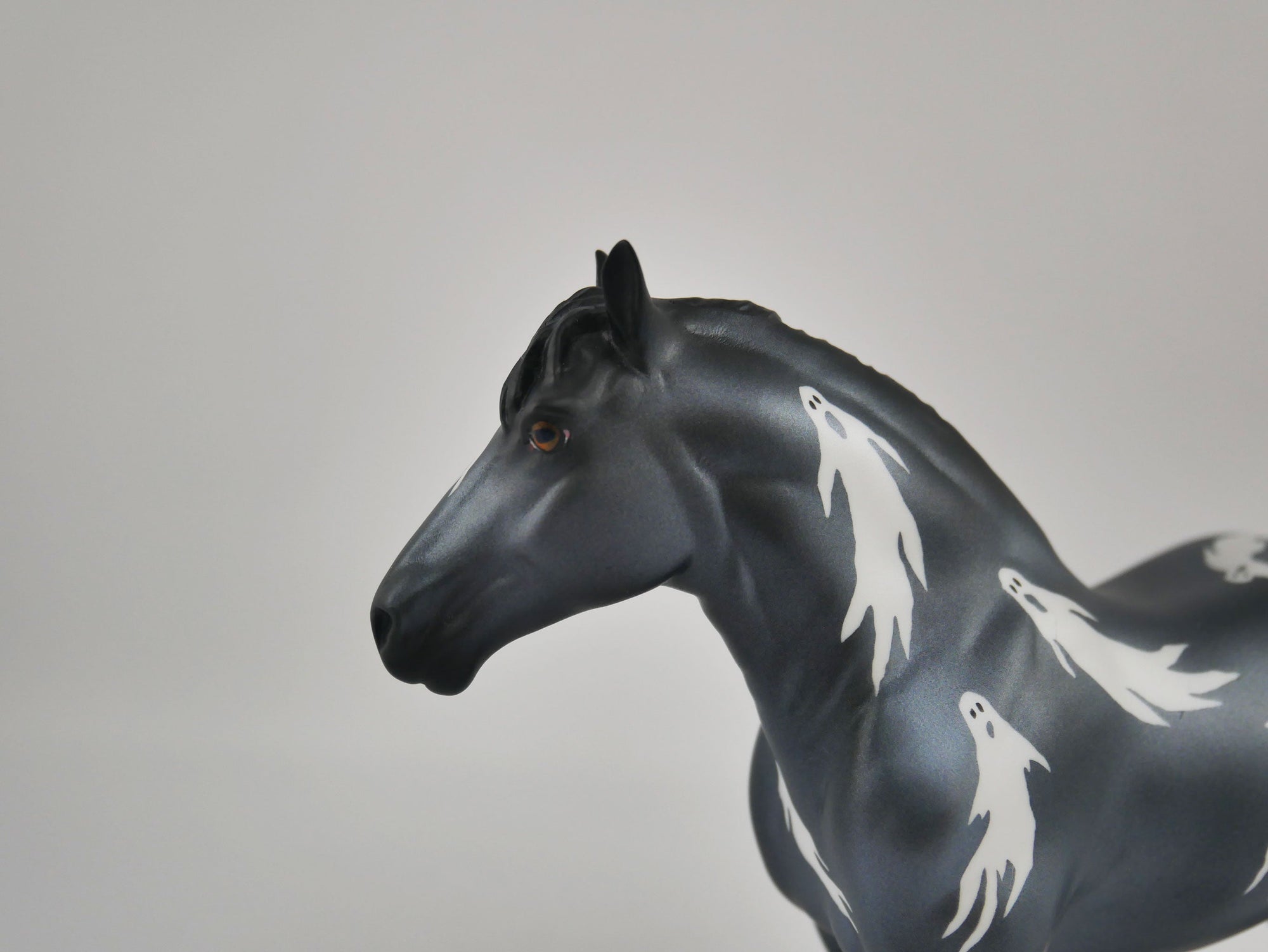 Grinning Ghost-OOAK Deco Pebbles Drafter by Julie Keim MM 2020