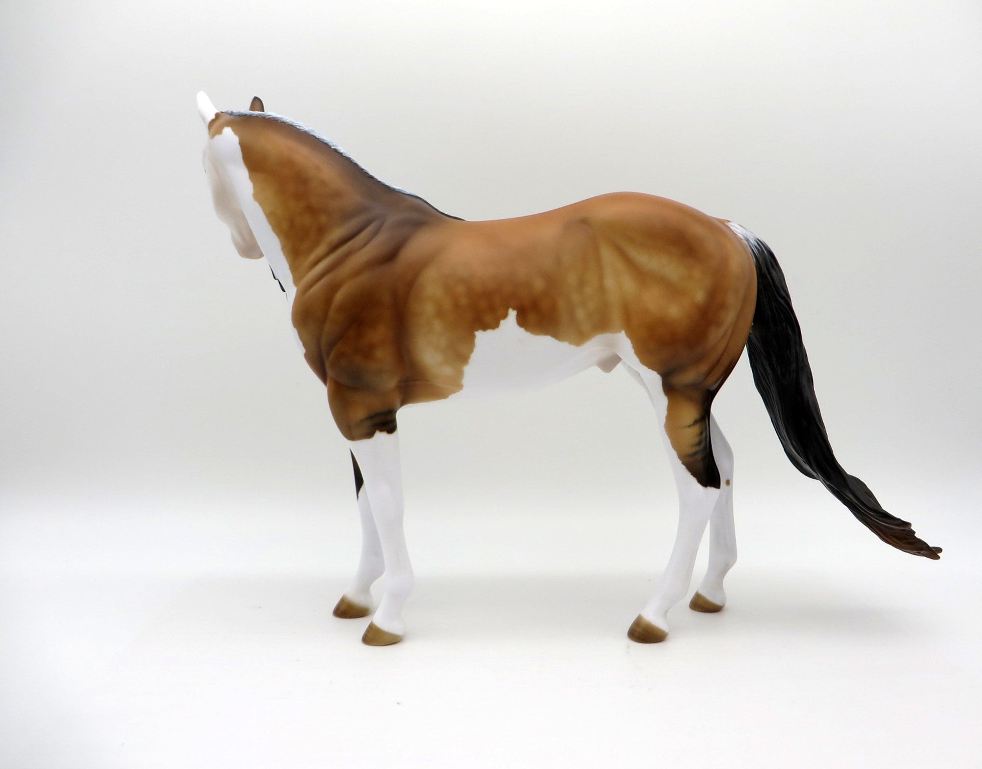 Guimard-OOAK Dapple Frosty Dun ISH Painted by Julie Keim EQ 21