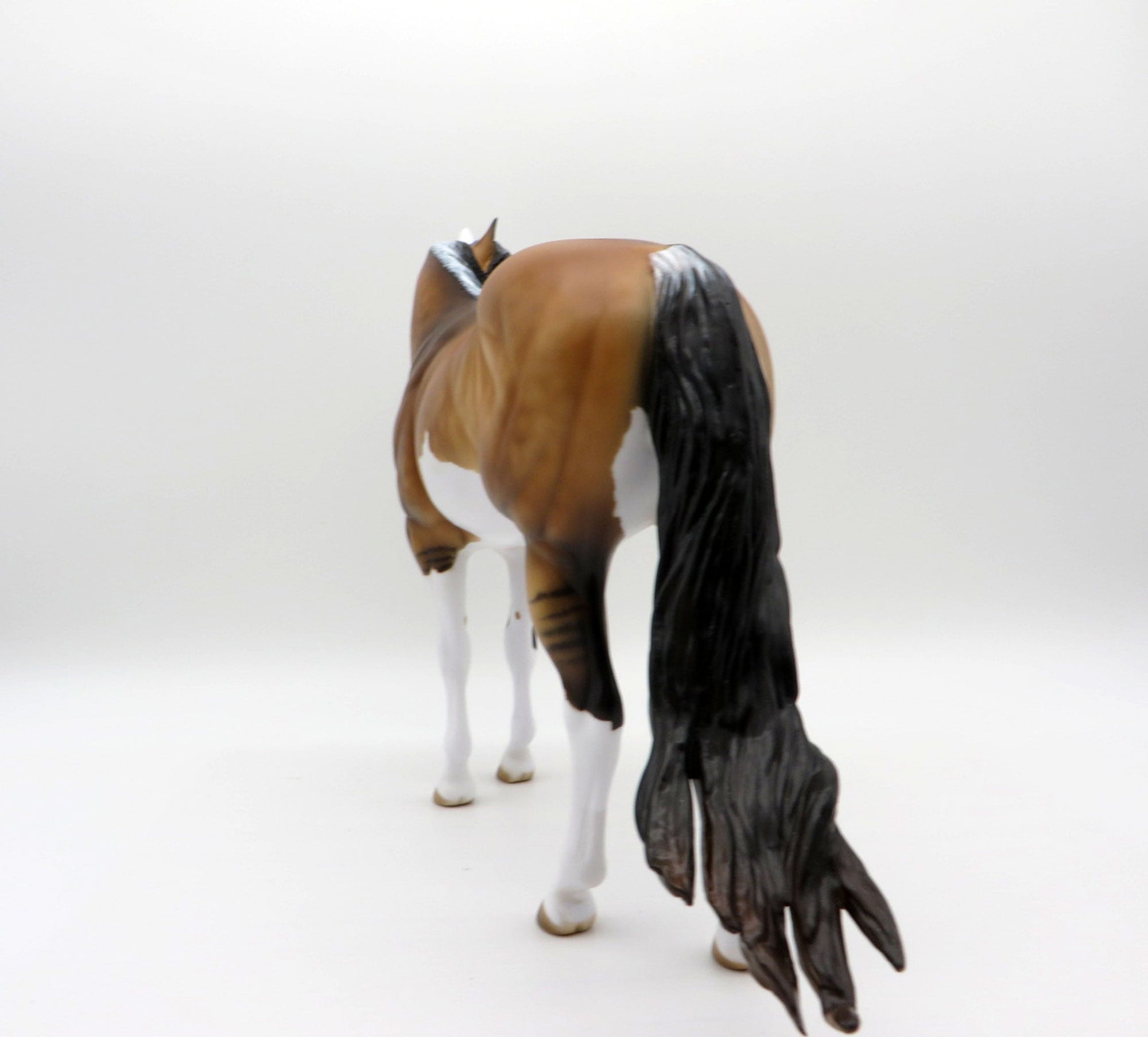 Guimard-OOAK Dapple Frosty Dun ISH Painted by Julie Keim EQ 21