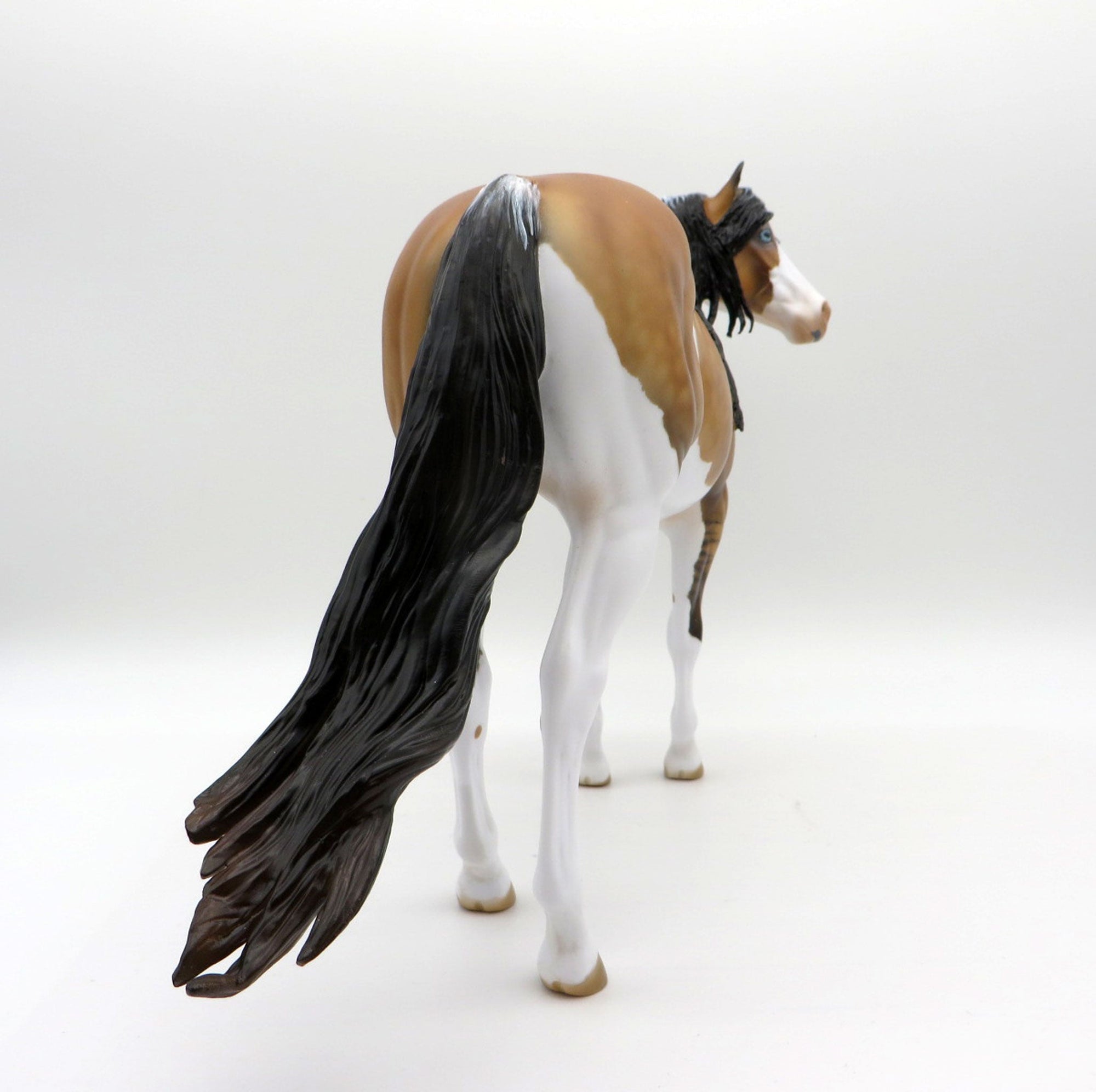 Guimard-OOAK Dapple Frosty Dun ISH Painted by Julie Keim EQ 21