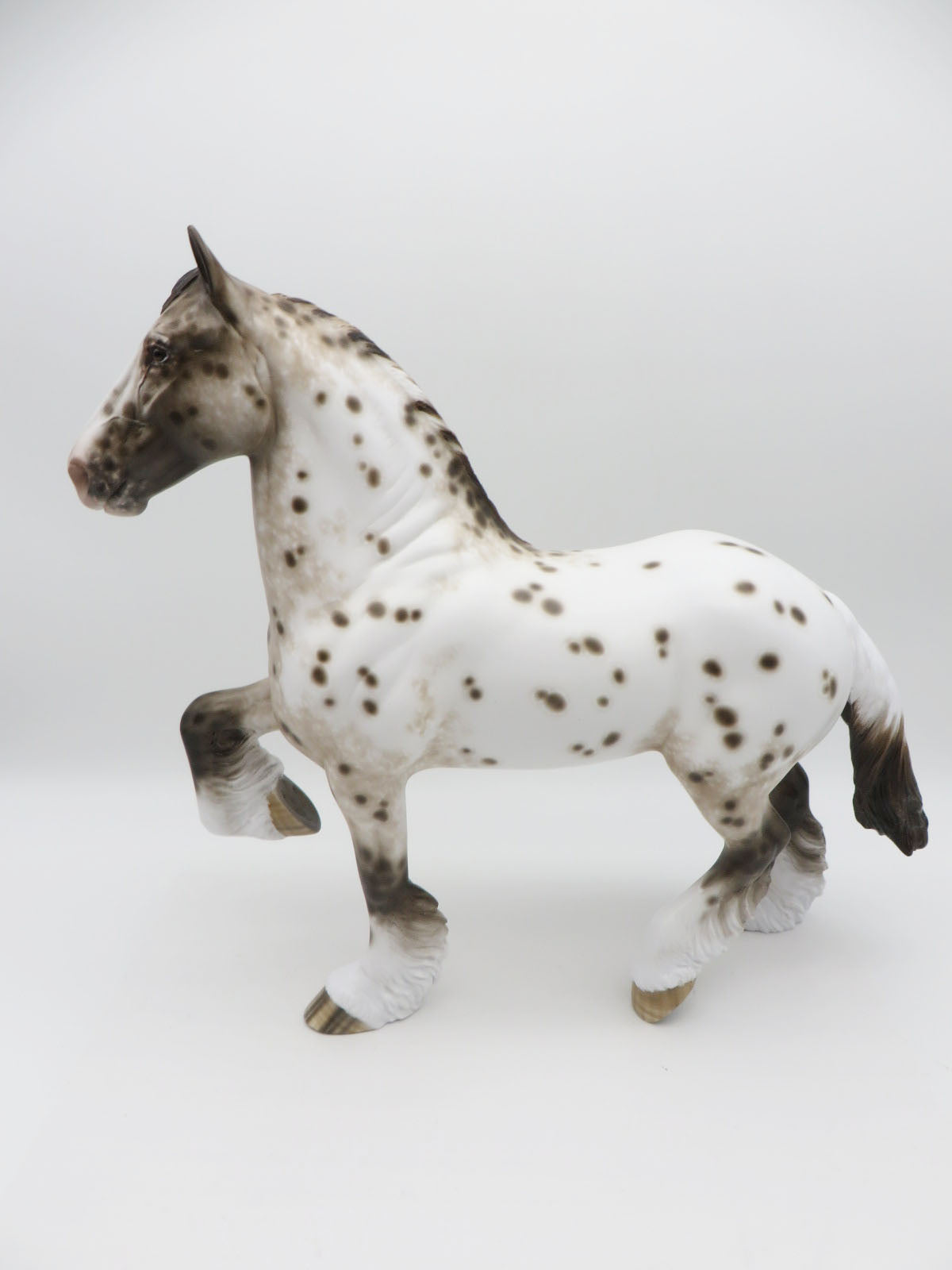 Haywire -OOAK Loud Appaloosa Trotting Drafter Painted by Sheryl Leisure 9/19/22