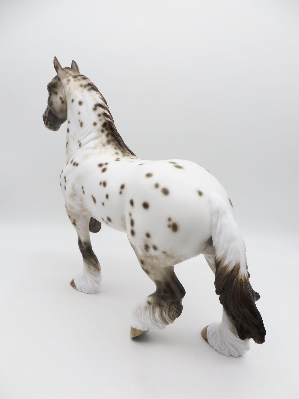 Haywire -OOAK Loud Appaloosa Trotting Drafter Painted by Sheryl Leisure 9/19/22