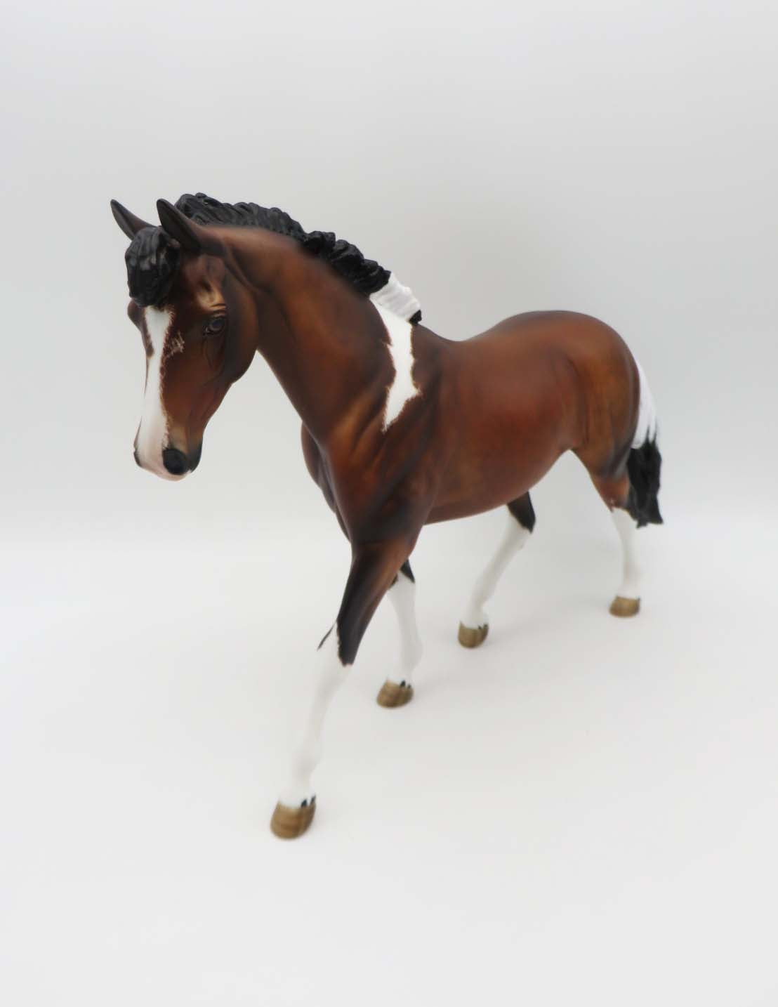 HANDSOME LUKE-OOAK Bay Tobiano Pony By Julie Keim Best Offer 6/5/23
