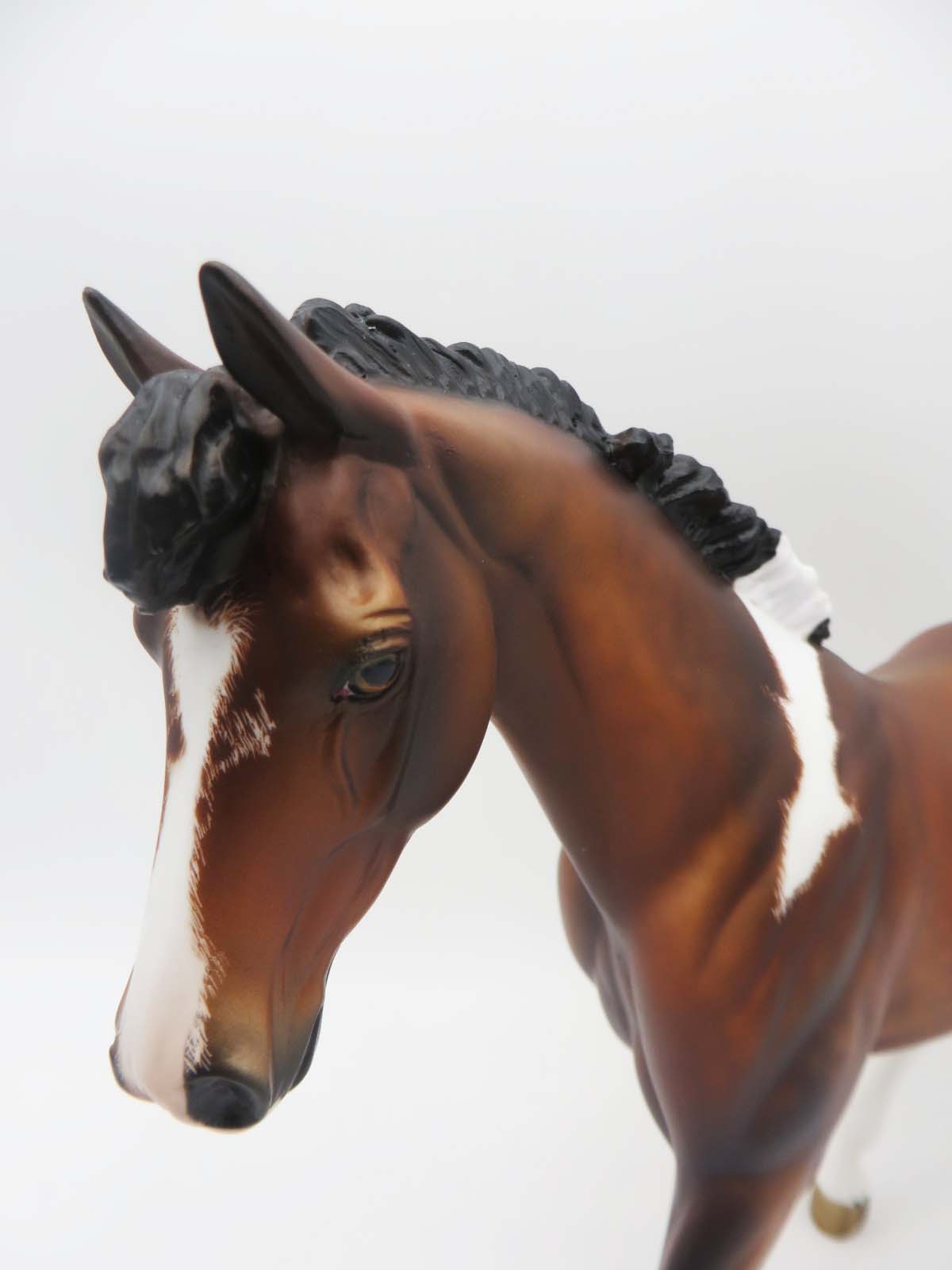 HANDSOME LUKE-OOAK Bay Tobiano Pony By Julie Keim Best Offer 6/5/23