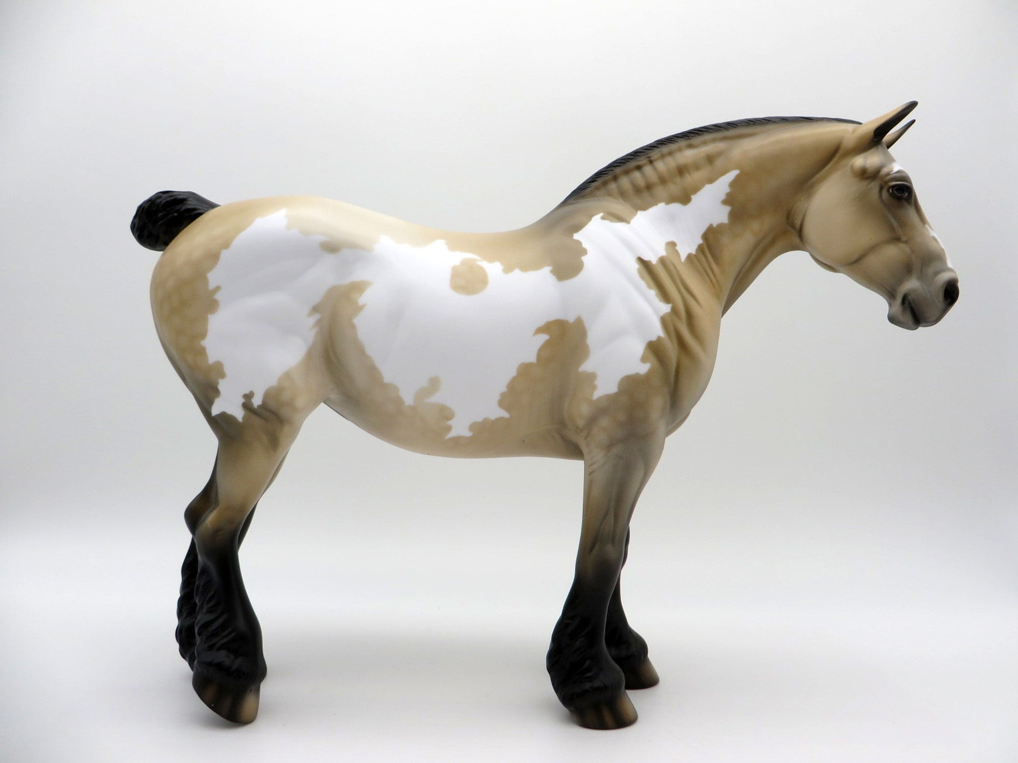 Hazel-OOAK Buckskin Paint Heavy Draft Mare SHCF 2021