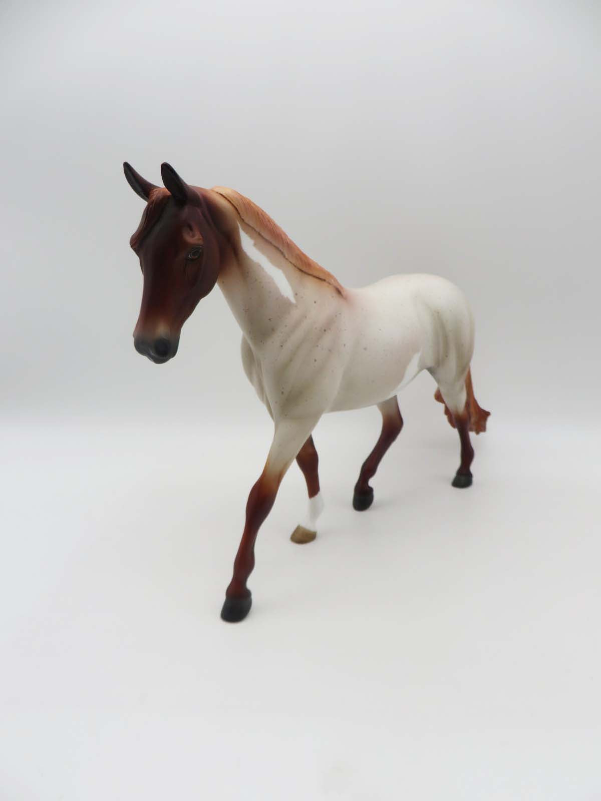 Heart Lake - OOAK - Strawberry Roan Minimal Overo Pony By Angela Marleau - SHCF23