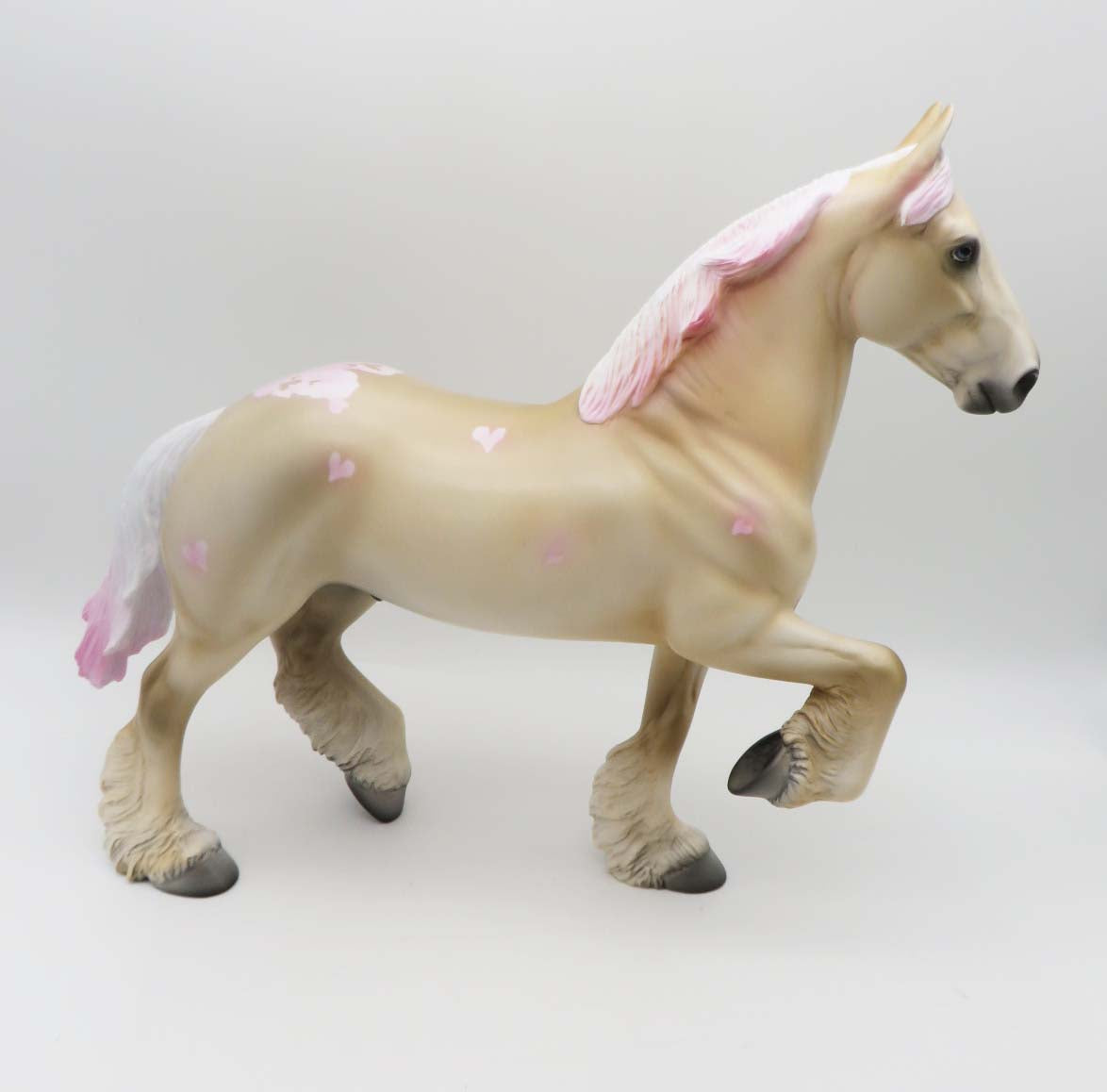 Hearts A Flutter - OOAK - Valentine Decorator Trotting Drafter by Angela Marleau 2/14/23