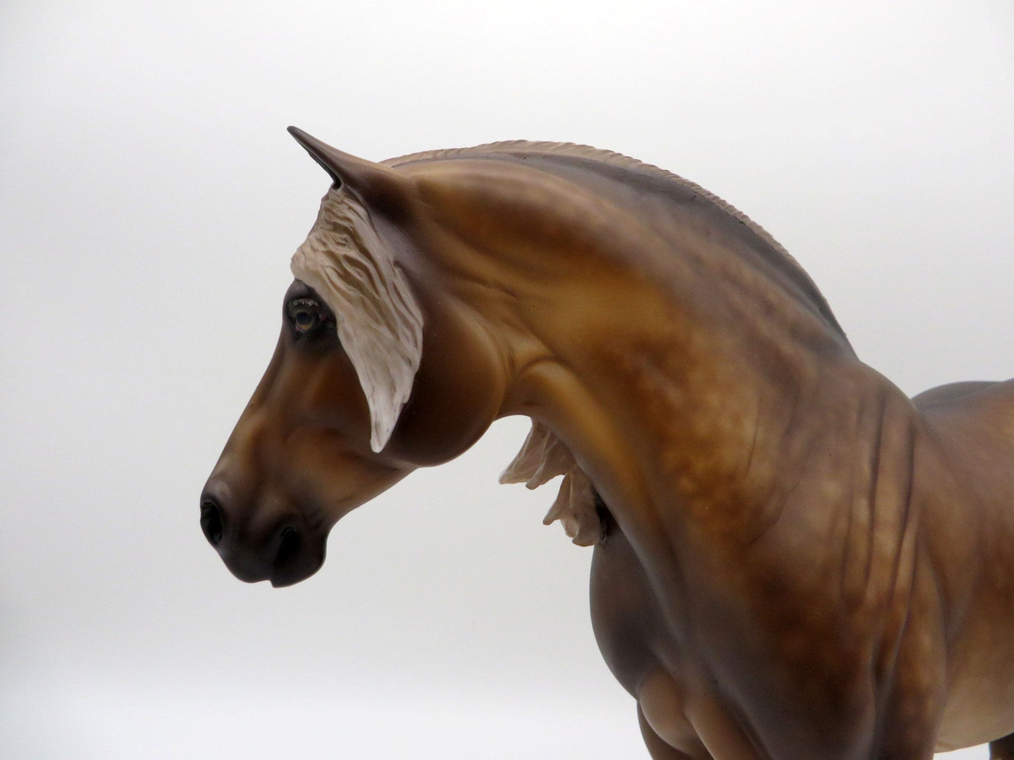 Heiress-OOAK Dapple Sooty Palomino Heavy Draft Mare Painted by Sheryl Leisure 8/1/21