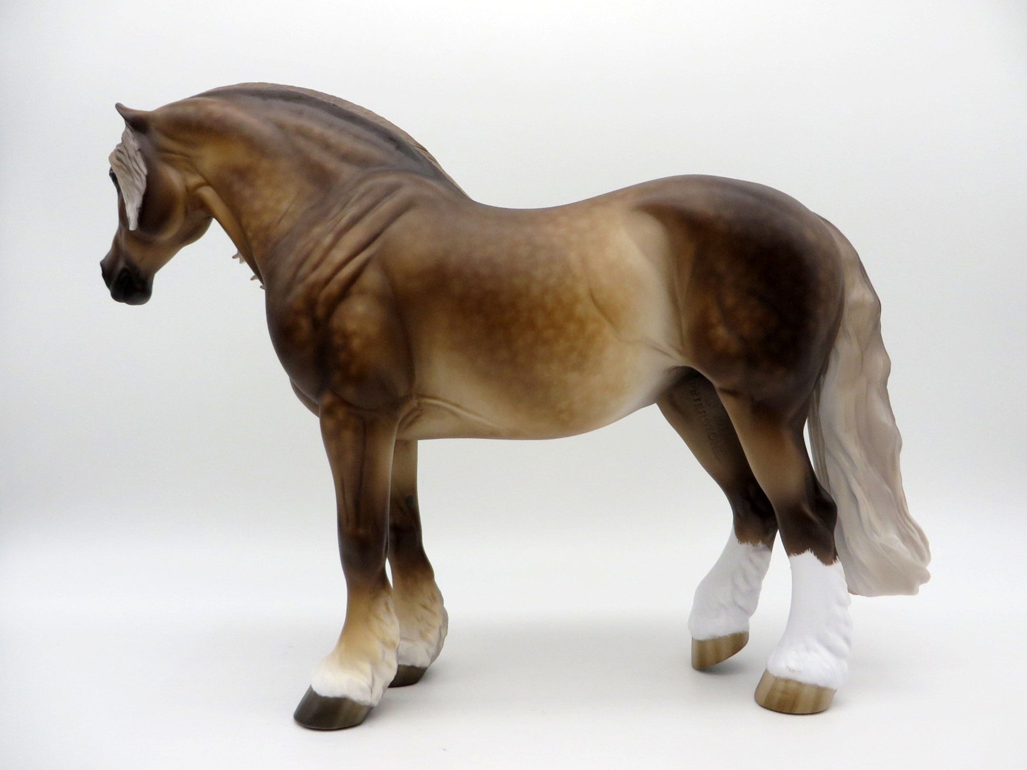 Heiress-OOAK Dapple Sooty Palomino Heavy Draft Mare Painted by Sheryl Leisure 8/1/21