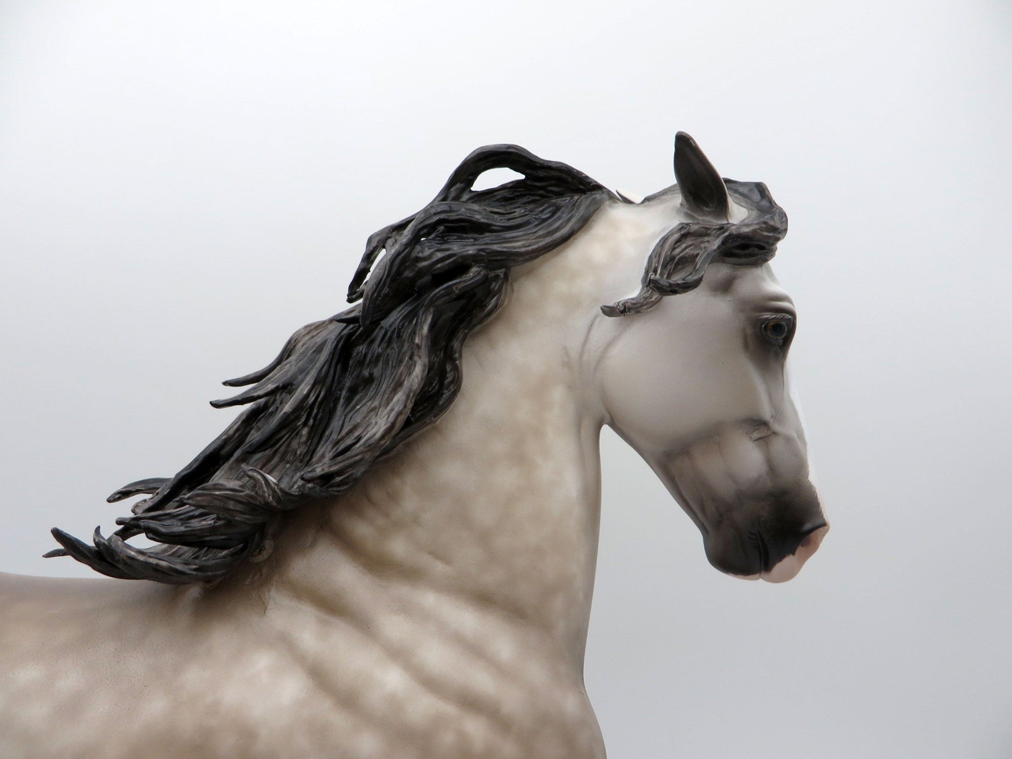 Hemingway- OOAK Dapple Grey Trotting Drafter Painted By Sheryl Leisure EQ 21