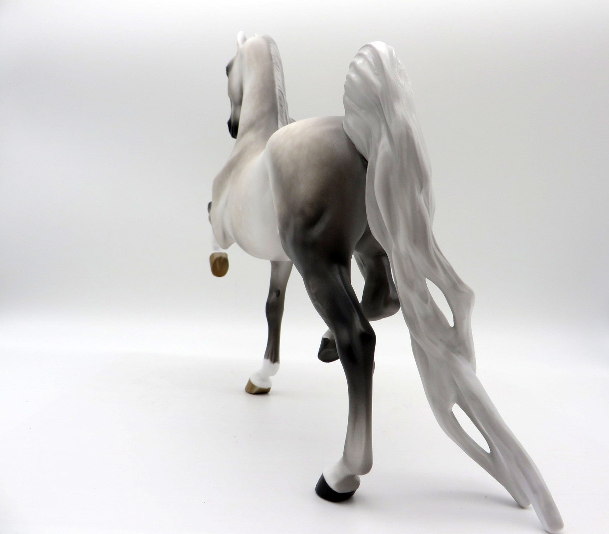 High Cotton-OOAK Dapple Grey Saddlebred Painted By Sheryl Leisure 5/24/21