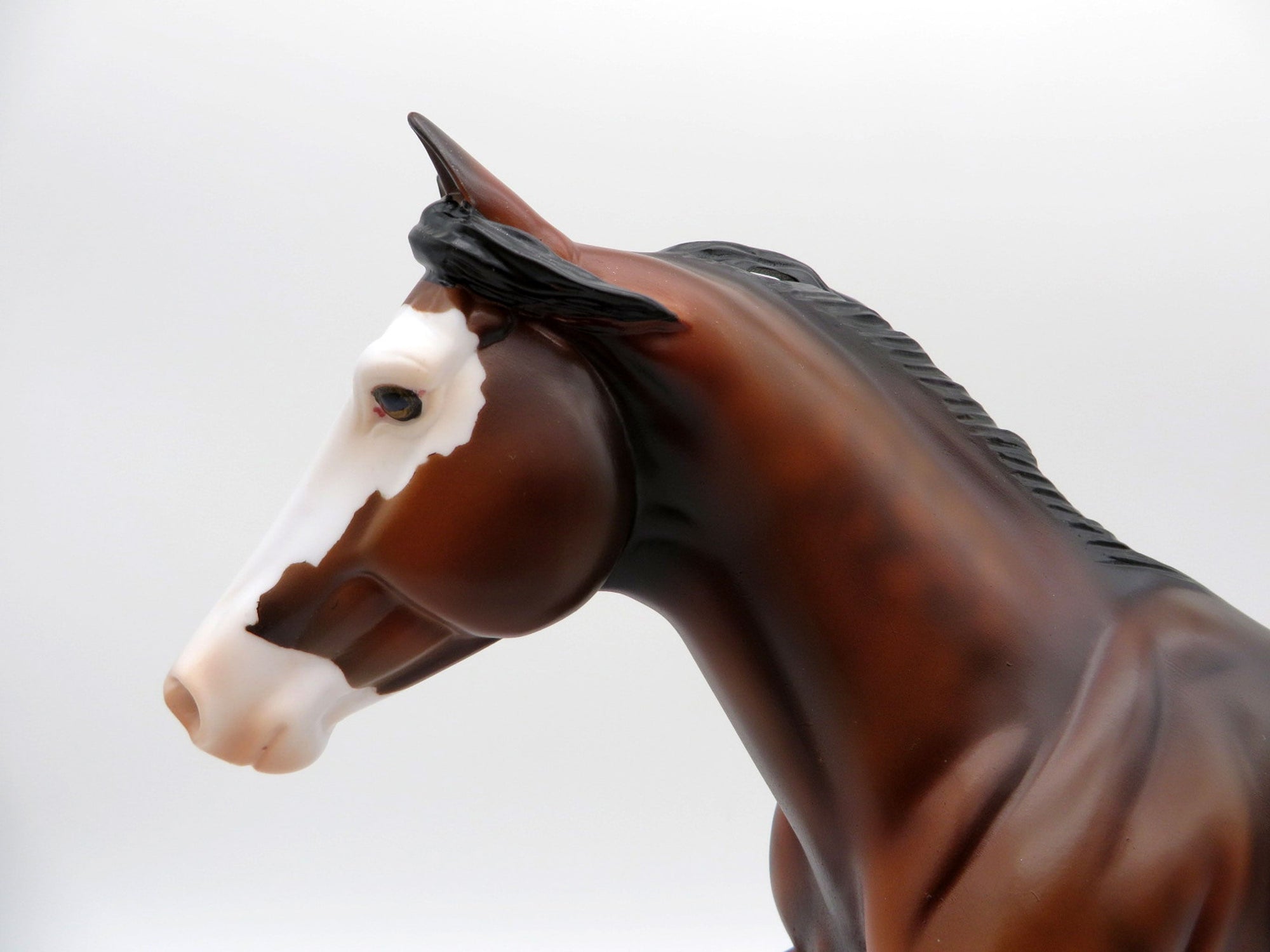 Hughes-OOAK Dapple Bay Paint Foundation Quarter Horse Painted By Ellen Robbins EQ 2021