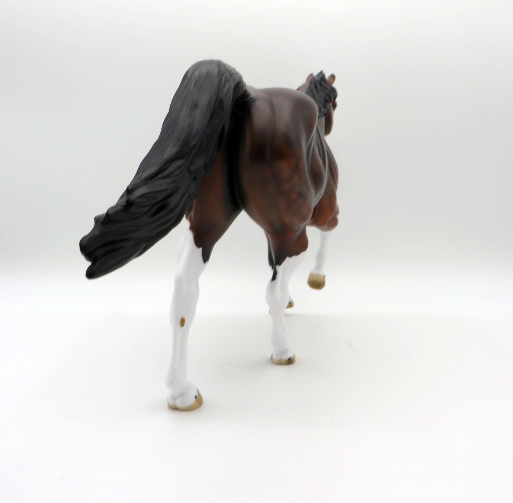 Hughes-OOAK Dapple Bay Paint Foundation Quarter Horse Painted By Ellen Robbins EQ 2021