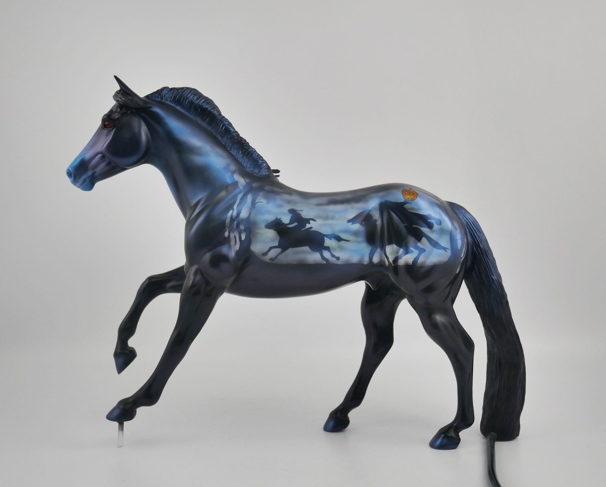 ICHABOD -OOAK DECORATOR LAMP PAINTED BY CARRIE KELLER MM2020