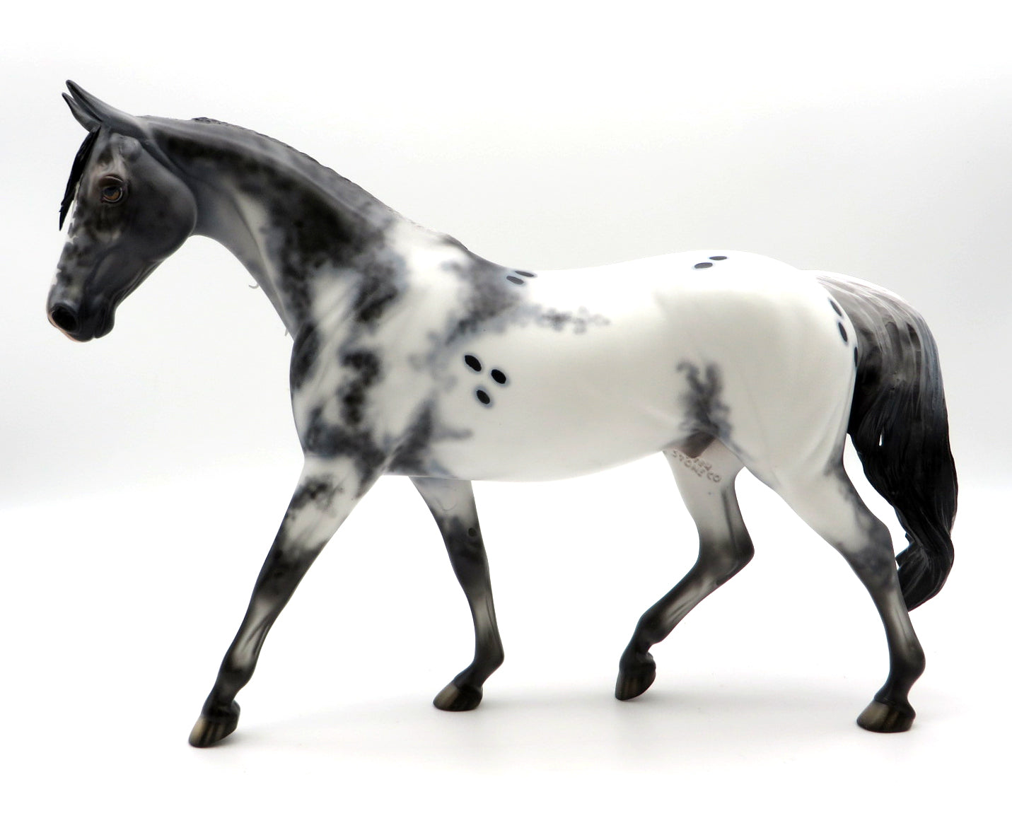 Bubble Screen - OOAK Appaloosa Pony Stone Bowl V