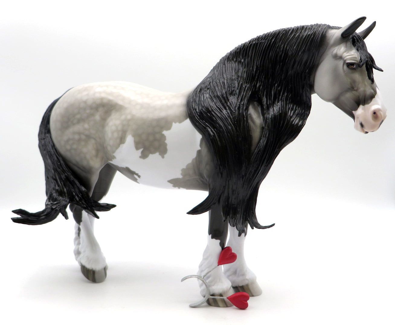 Cherie'-OOAK Dapple Grey Pinto Heavy Draft Mare-SB22