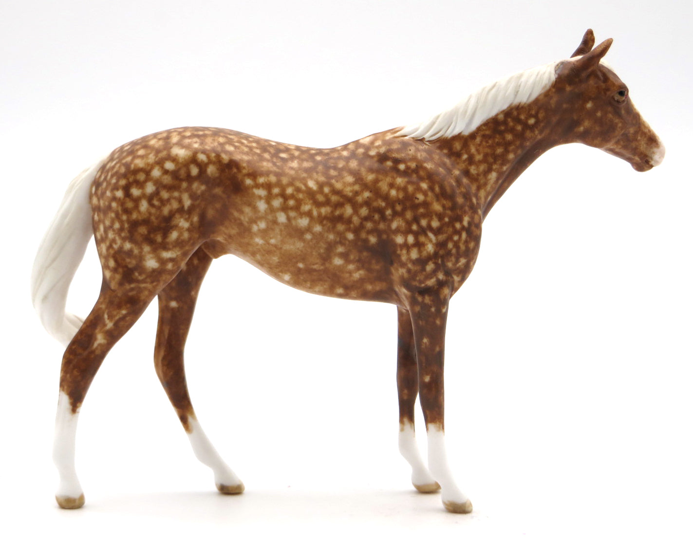 Bright Star OOAK Dapple Chestnut TB Chip STONE BOWL V