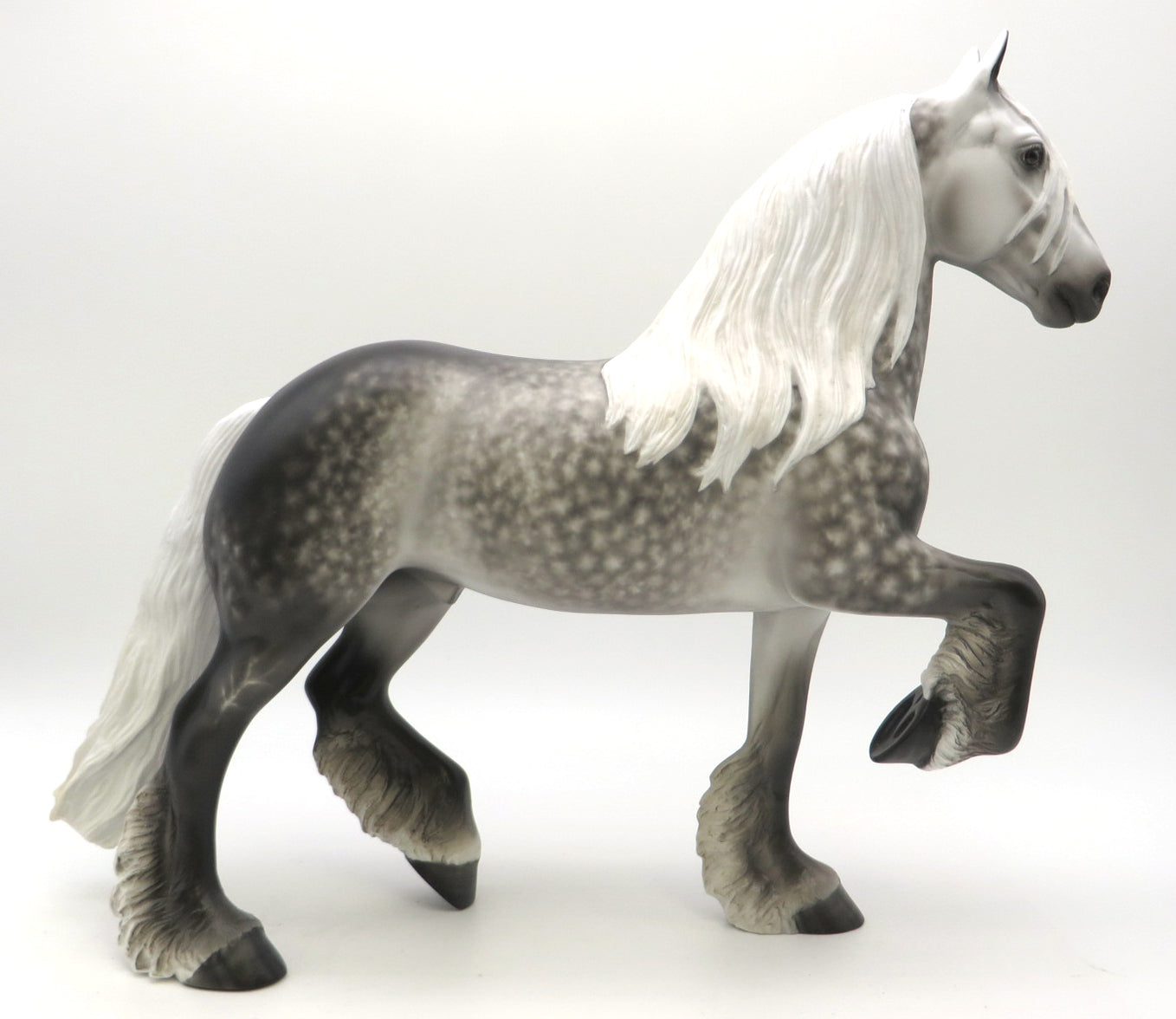 Blind Man's Bluff- OOAK Trotting Dapple Grey Drafter -SB22