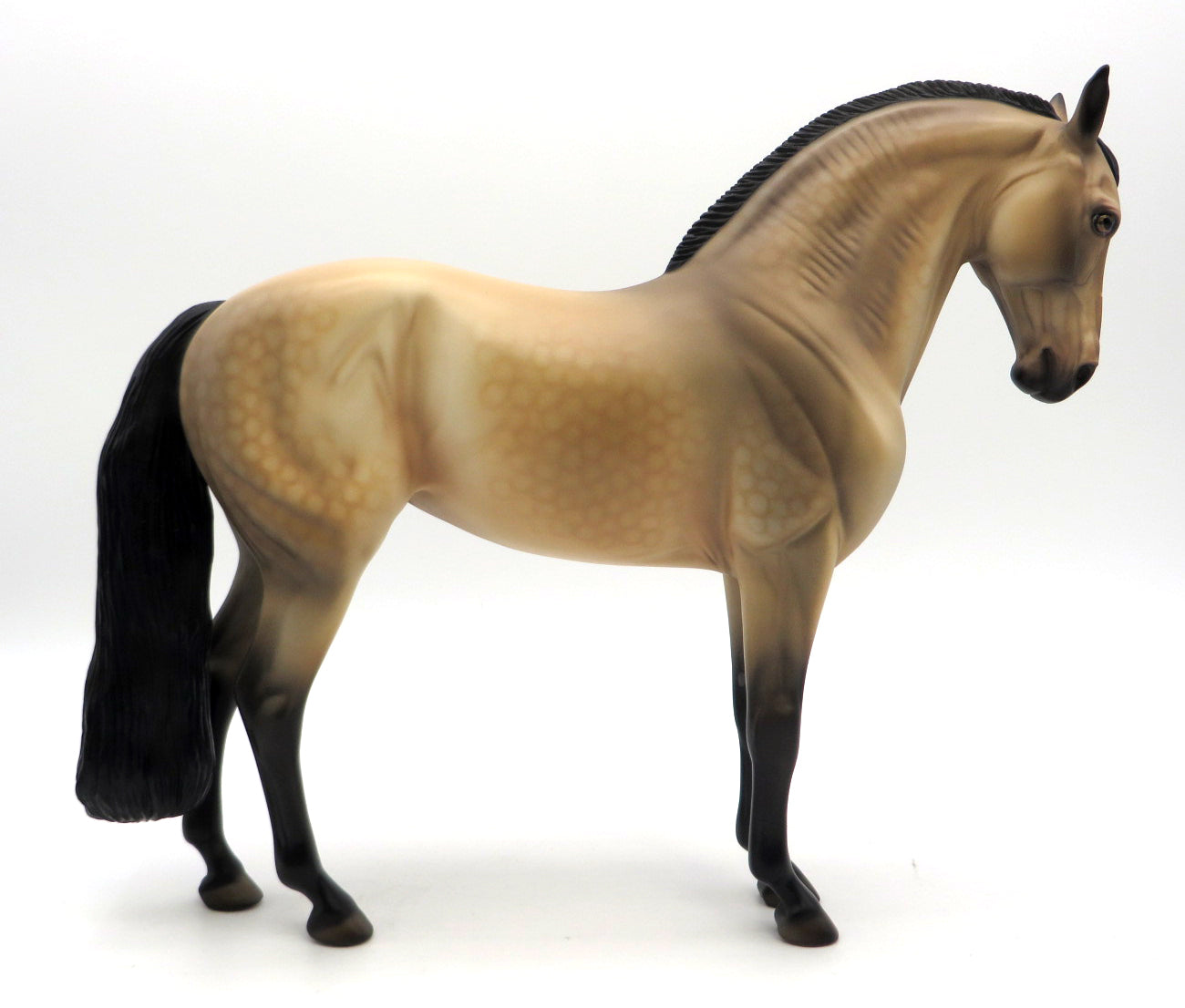 Break Out - OOAK Dapple Buckskin Andalusian STONE BOWL V