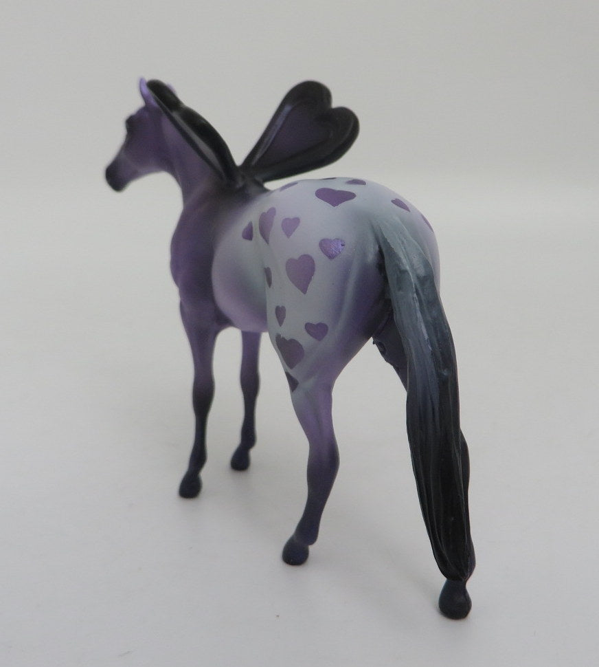 Lovelorn-OOAK Purple Valentine Thoroughbred Deco SB21