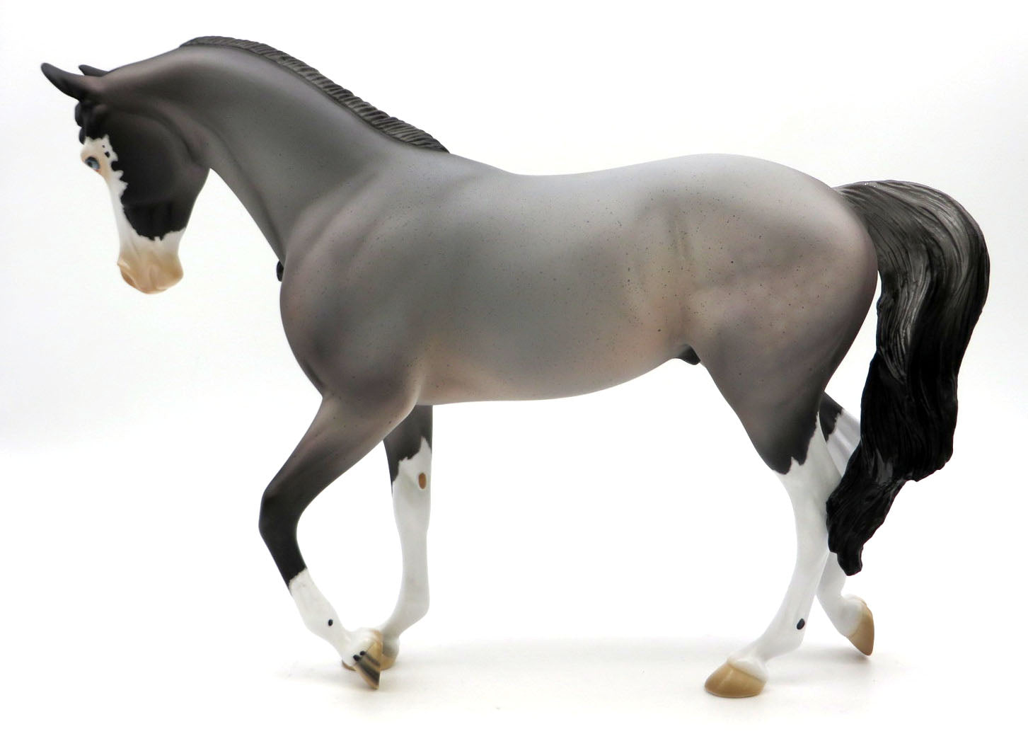 Blue Moon - Blue Roan Sabino Thoroughbred by Jess Hamill