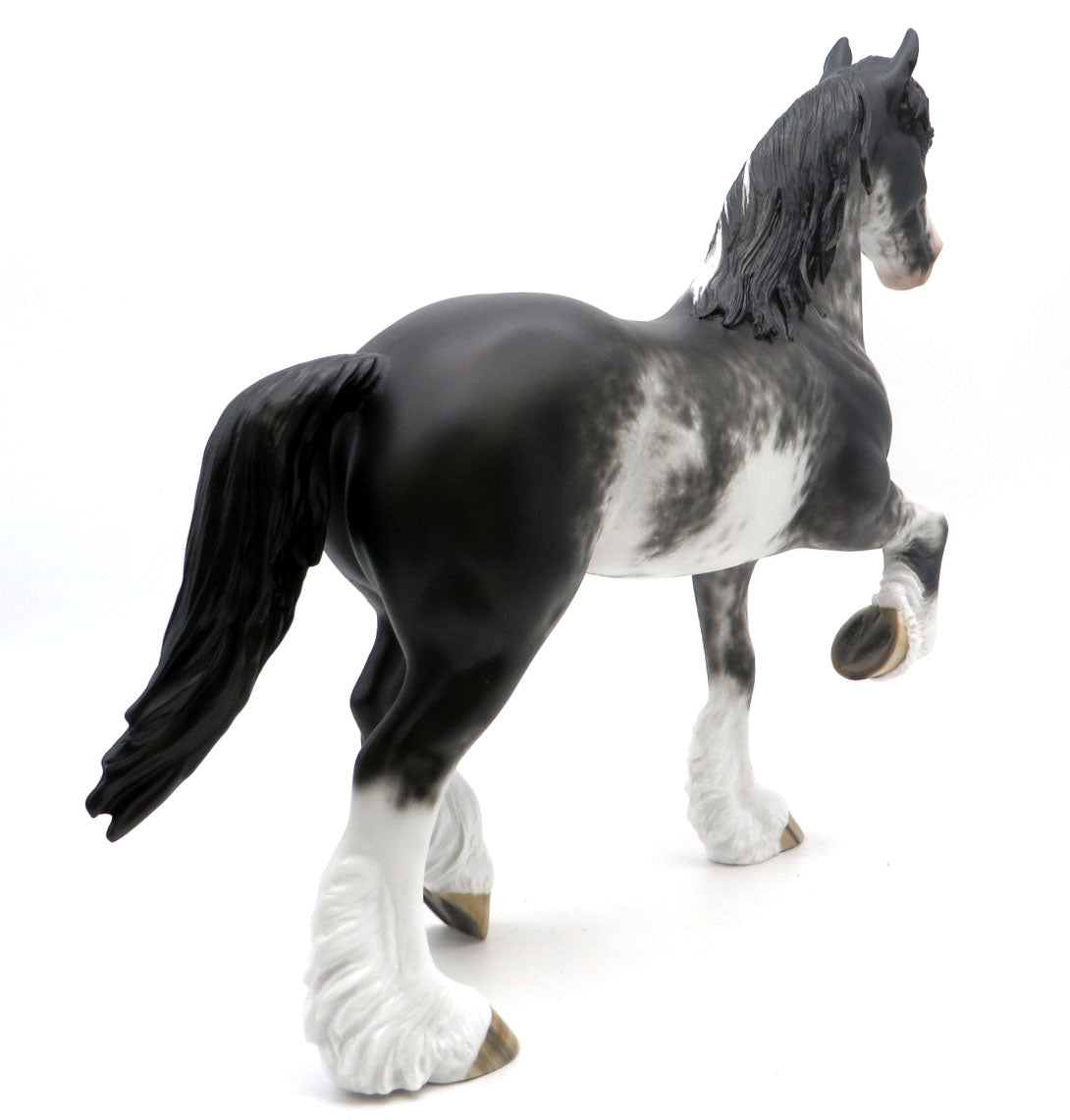 Fleet Fox-OOAK Sabino Trotting Drafter Painted by Sheryl Leisure 3/28/22