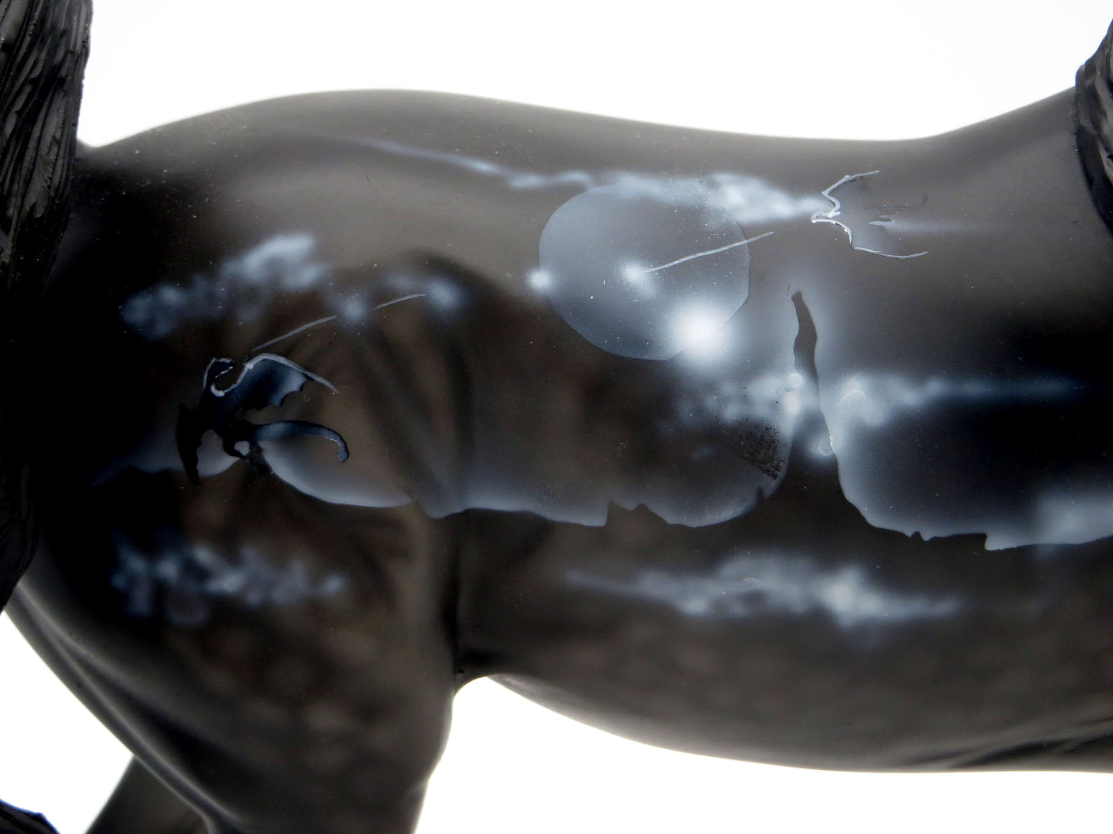 Dragon Moon-OOAK Arabian Mare Deco Painted by Dawn Quick 4/4/22