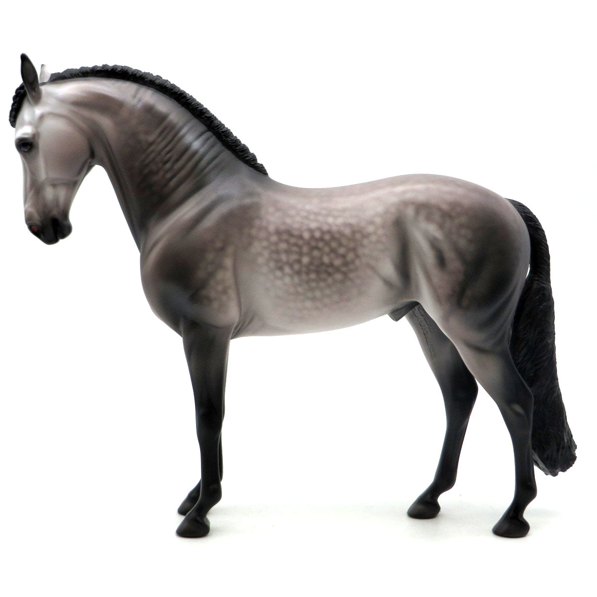 Calypso-OOAK Dapple Grey Andalusian Painted By Caroline Boydston 4/29/22