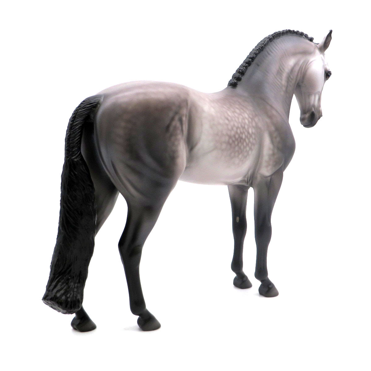 Calypso-OOAK Dapple Grey Andalusian Painted By Caroline Boydston 4/29/22