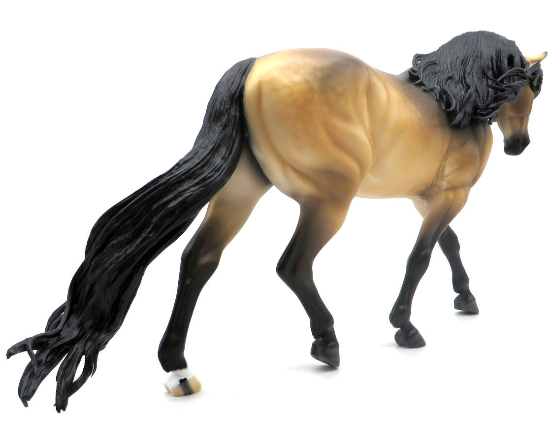 Angel Eyes-OOAK Buckskin Irish Drafter Painted by Carrie Keller SHCF 22