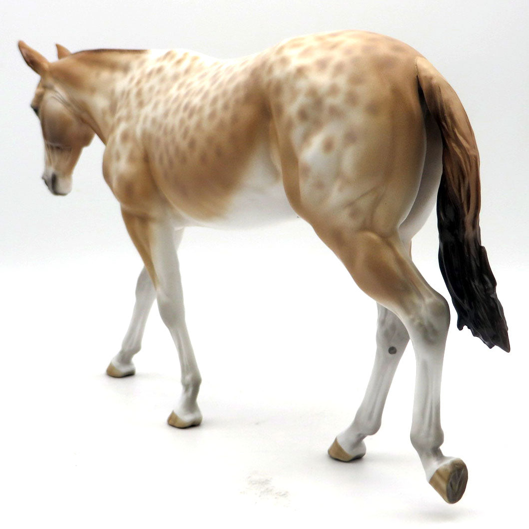 Dolly-OOAK Reverse Dapple Mule Painted by Sheryl Leisure 5/23/22