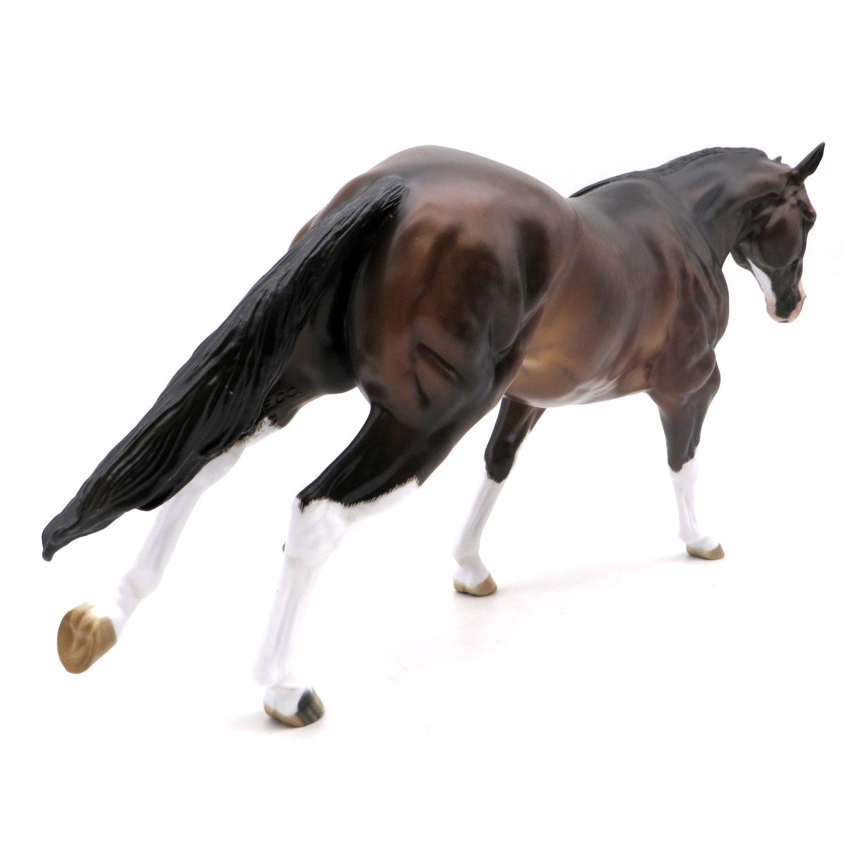 Zeus-OOAK Dapple Bay Running Stock Horse Painted by Sheryl Leisure 6/6/22