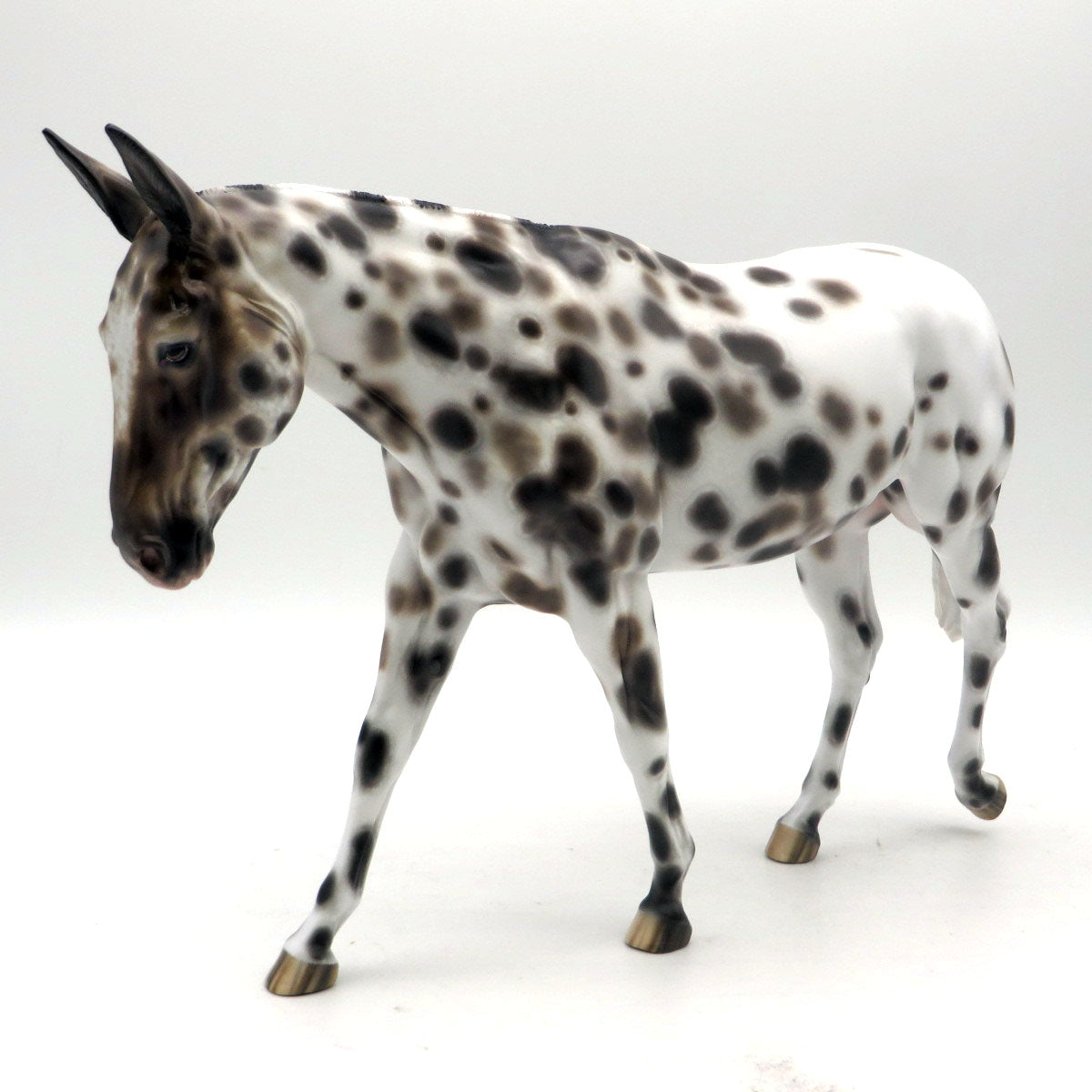 Da Doo Ron Ron-OOAK Appaloosa Mule Painted by Sheryl Leisure 6/13/22