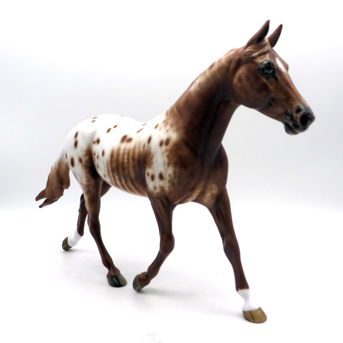 Abigail-OOAK Chestnut Appaloosa Palouse Painted by Sheryl Leisure 6/27/22
