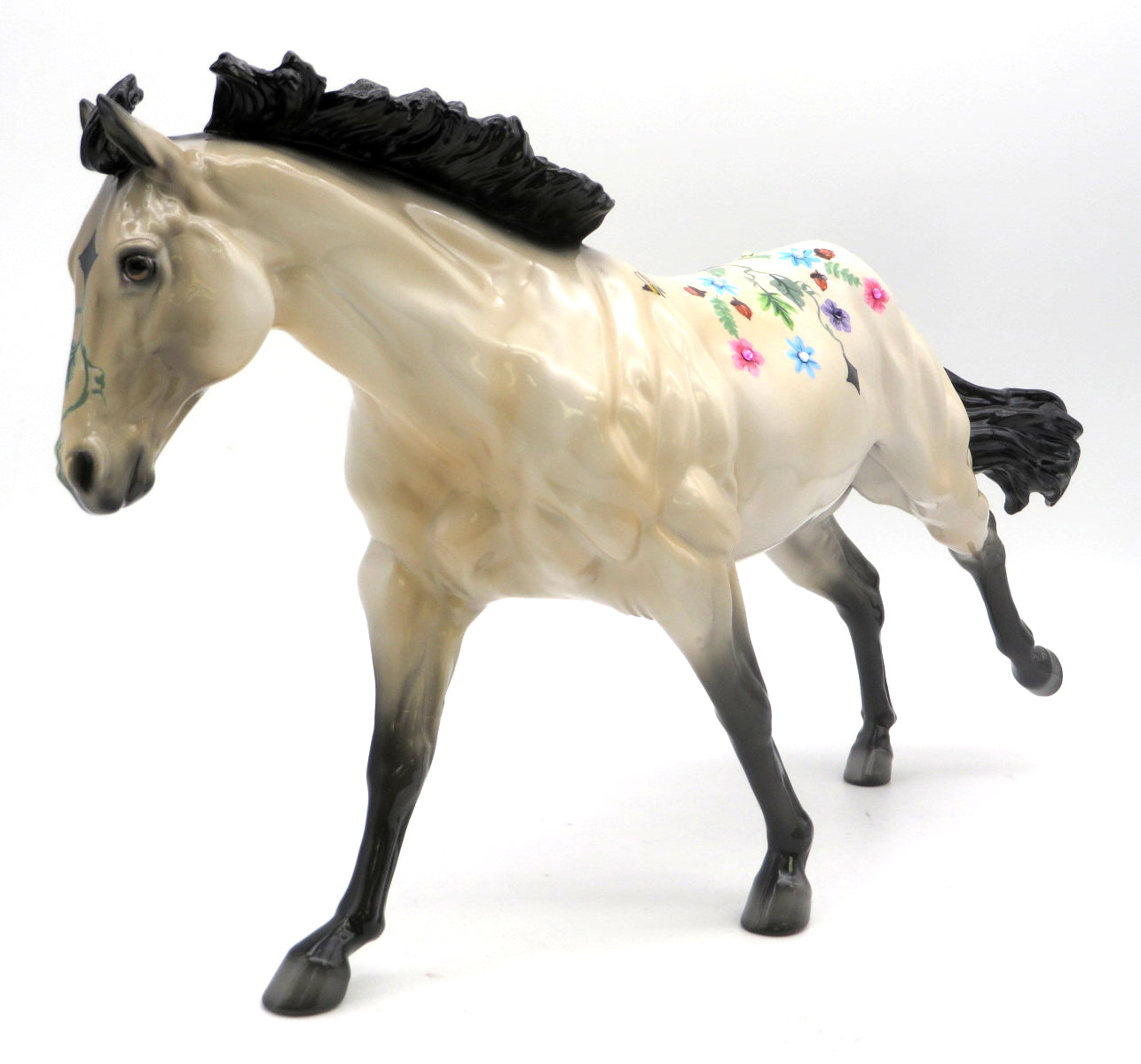 Fritz-OOAK Deco Running Stock Horse EQ 22