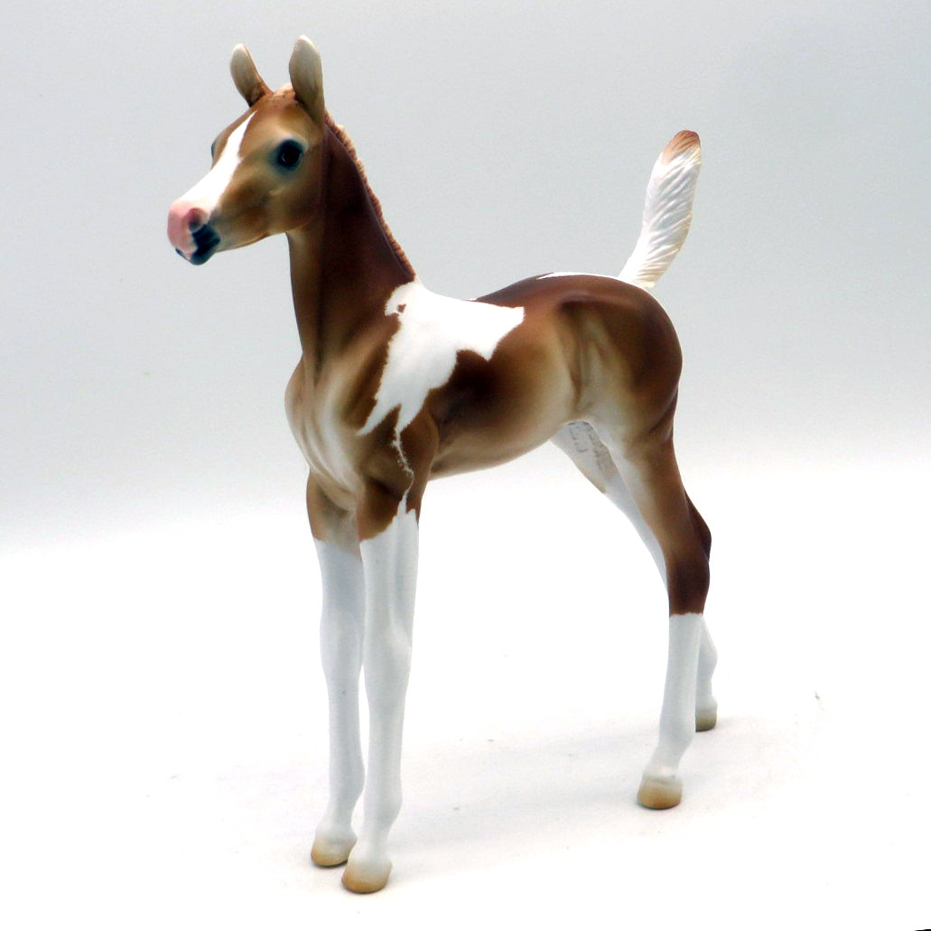 Nike-OOAK Etched Pinto Foal EQ 22