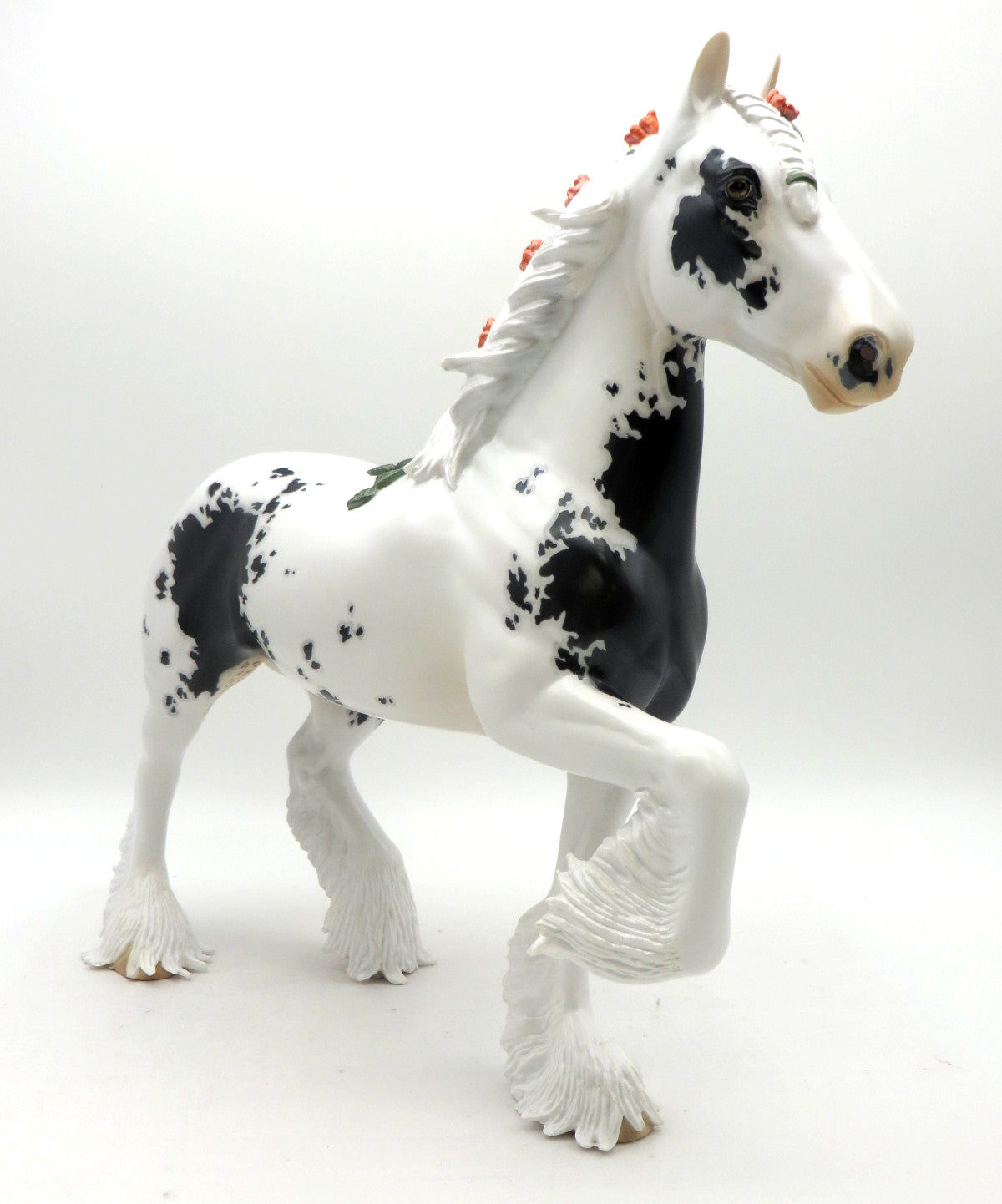 Aengus Og-OOAK Pinto Trotting Drafter Painted by Jess EQ 22