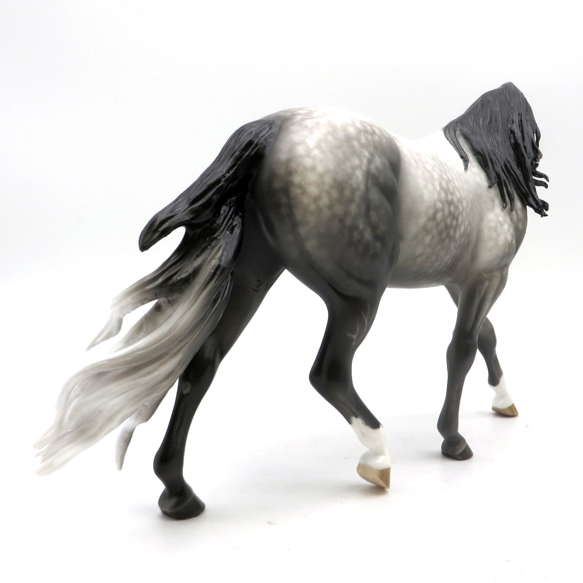 Moonlight Bay Dapple Grey Pony Painted by Sheryl Leisure 7/11/22