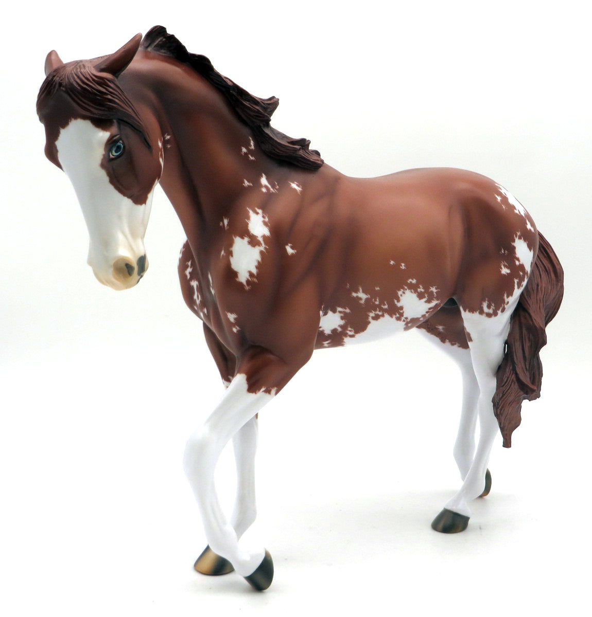 Sobek-OOAK Chestnut Pinto Thoroughbred EQ 22