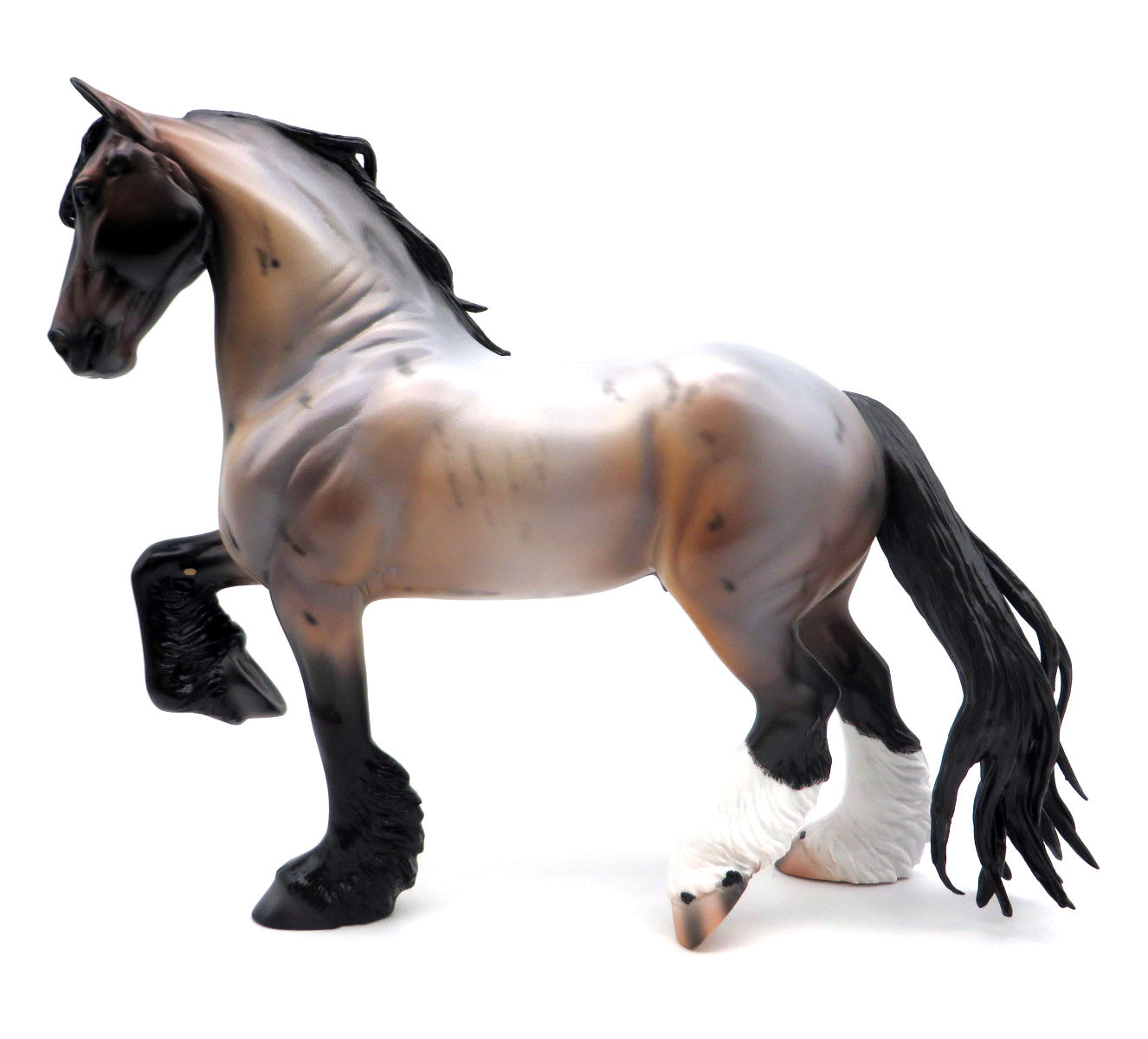 Bristol-OOAK Bay Roan Trotting Drafter by Caroline Boydston 8/8/22